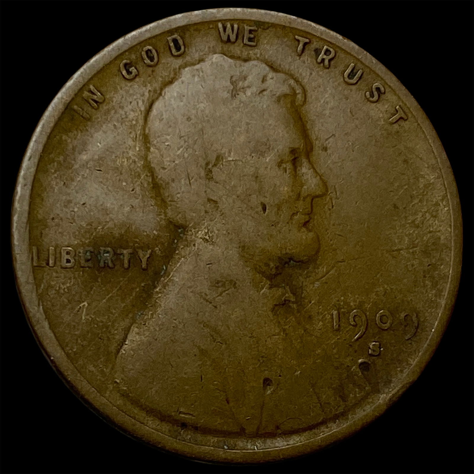 1909-S Lincoln Wheat Cent NICELY CIRCULATED: 1909-S Lincoln Wheat Cent NICELY CIRCULATED