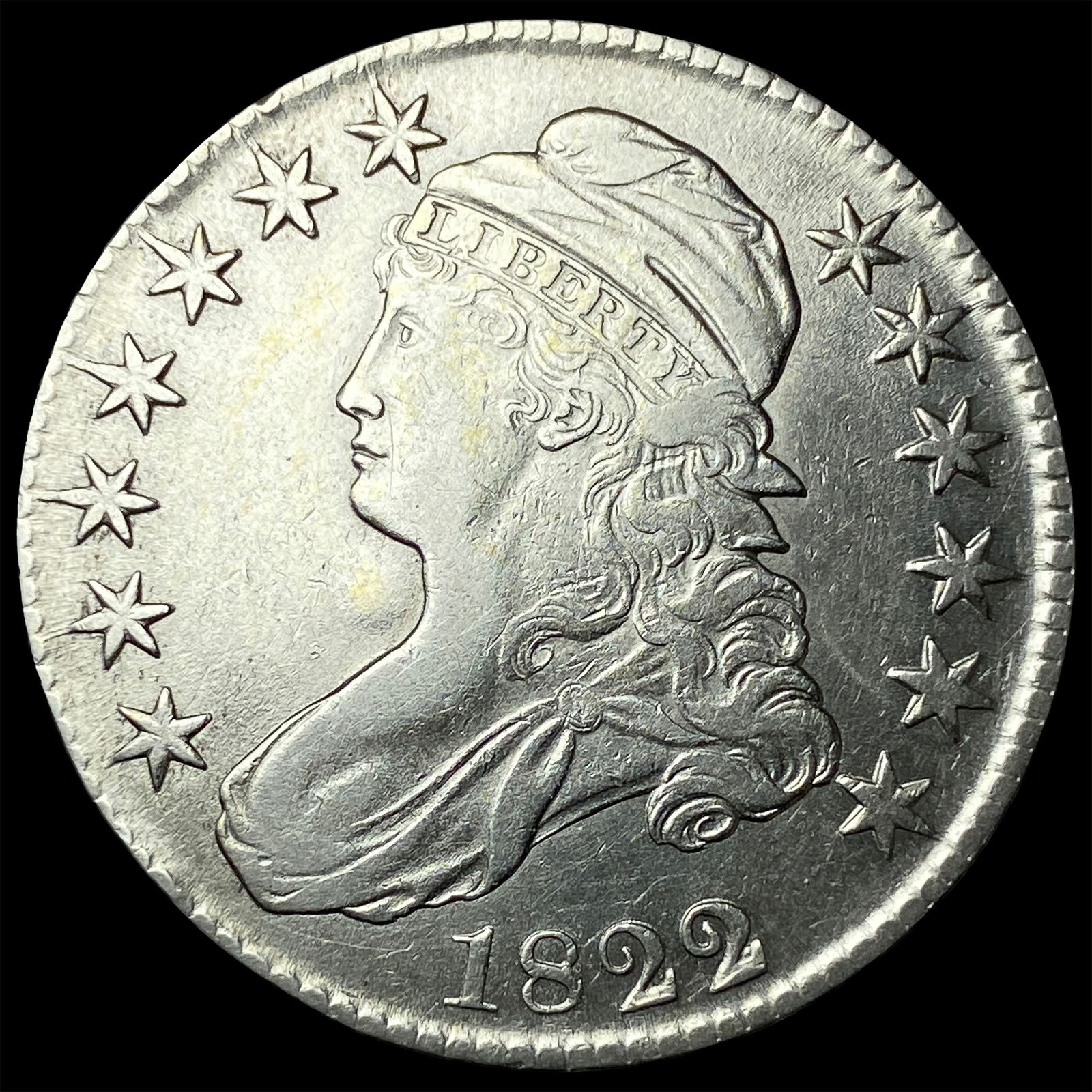 1822 Capped Bust Half Dollar CLOSELY UNCIRCULATED (1 of 2)
