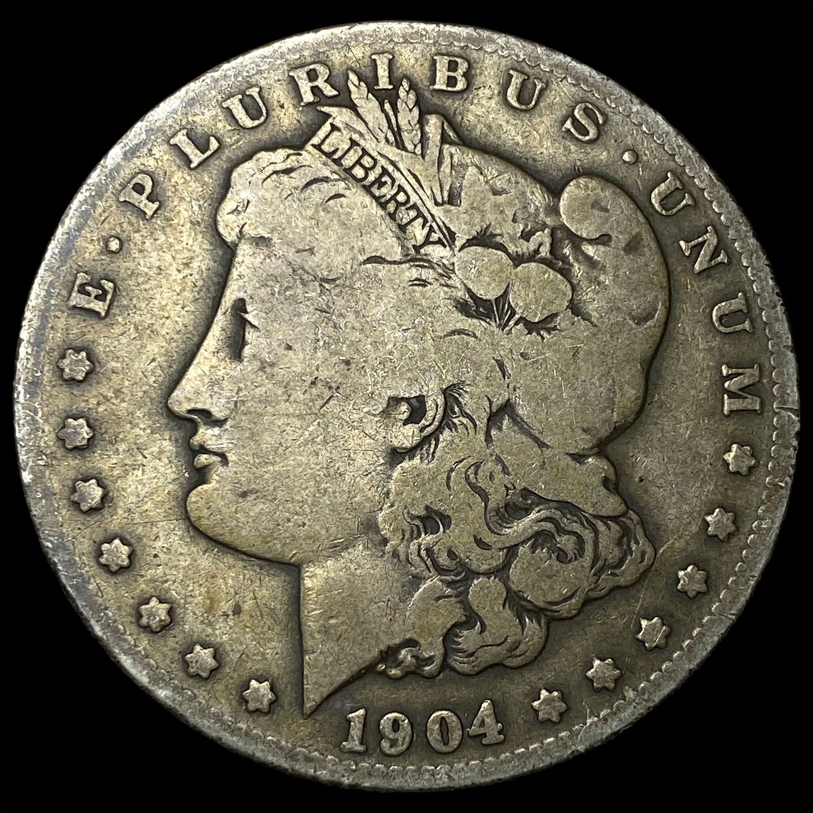 1904-S Silver Morgan Dollar NICELY CIRCULATED: 1904-S Silver Morgan Dollar NICELY CIRCULATED