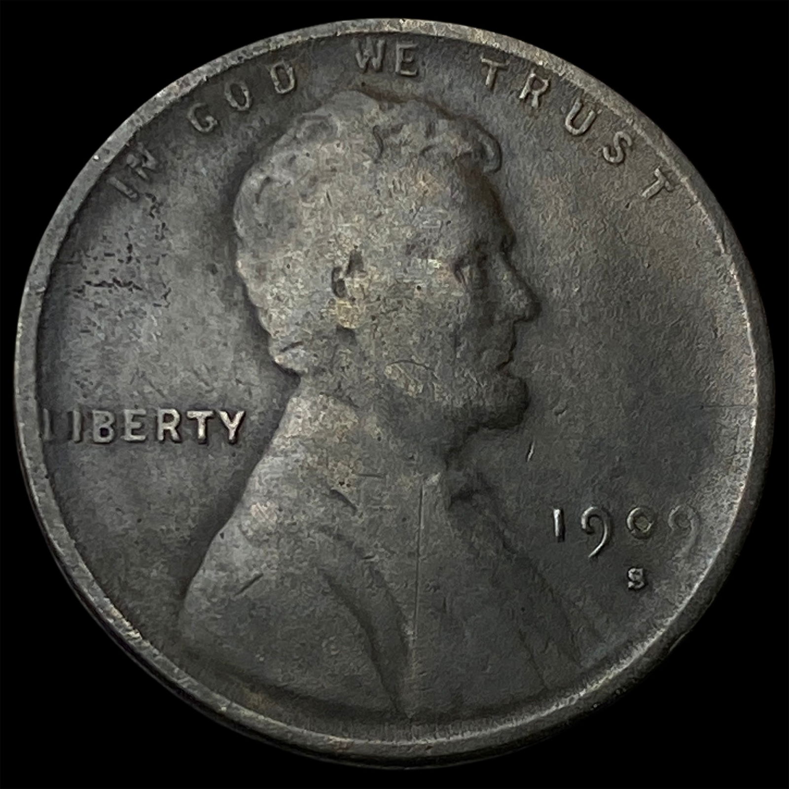 1909-S VDB Lincoln Wheat Cent ABOUT UNCIRCULATED (1 of 2)
