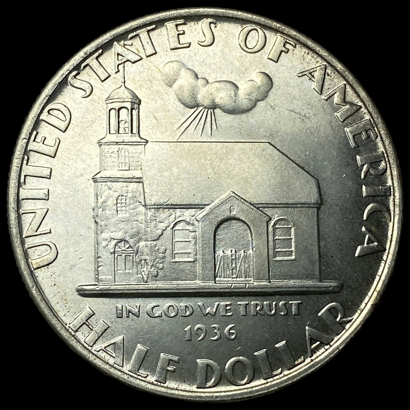 1936 Silver Delaware Tercentenary Half Dollar GEM BU: 1936 Silver Delaware Tercentenary Half Dollar GEM BU