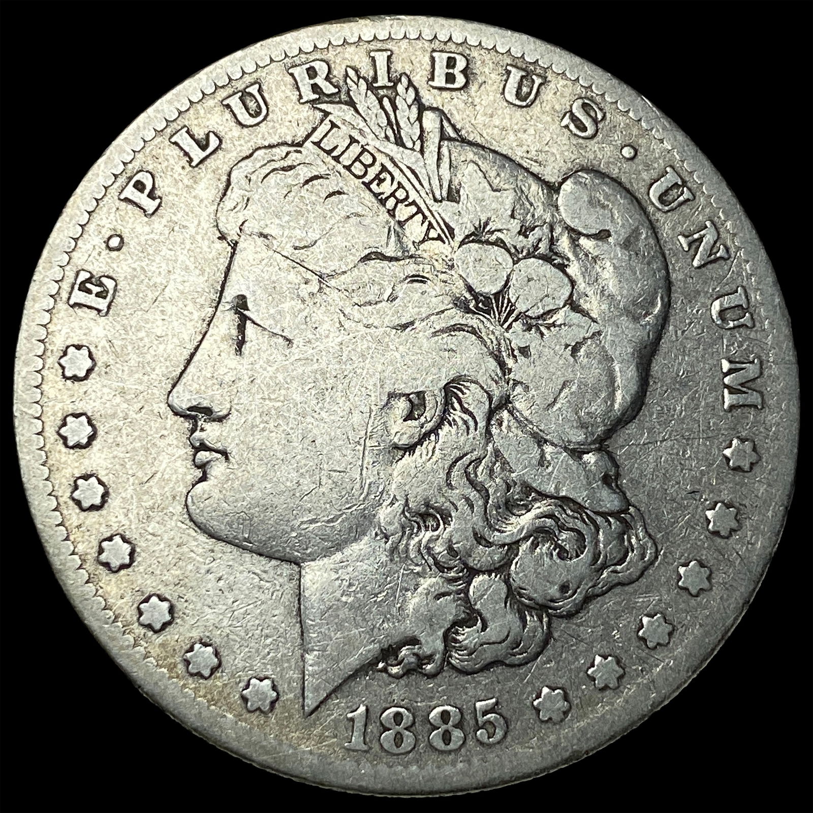 1885-S Silver Morgan Dollar NICELY CIRCULATED: 1885-S Silver Morgan Dollar NICELY CIRCULATED