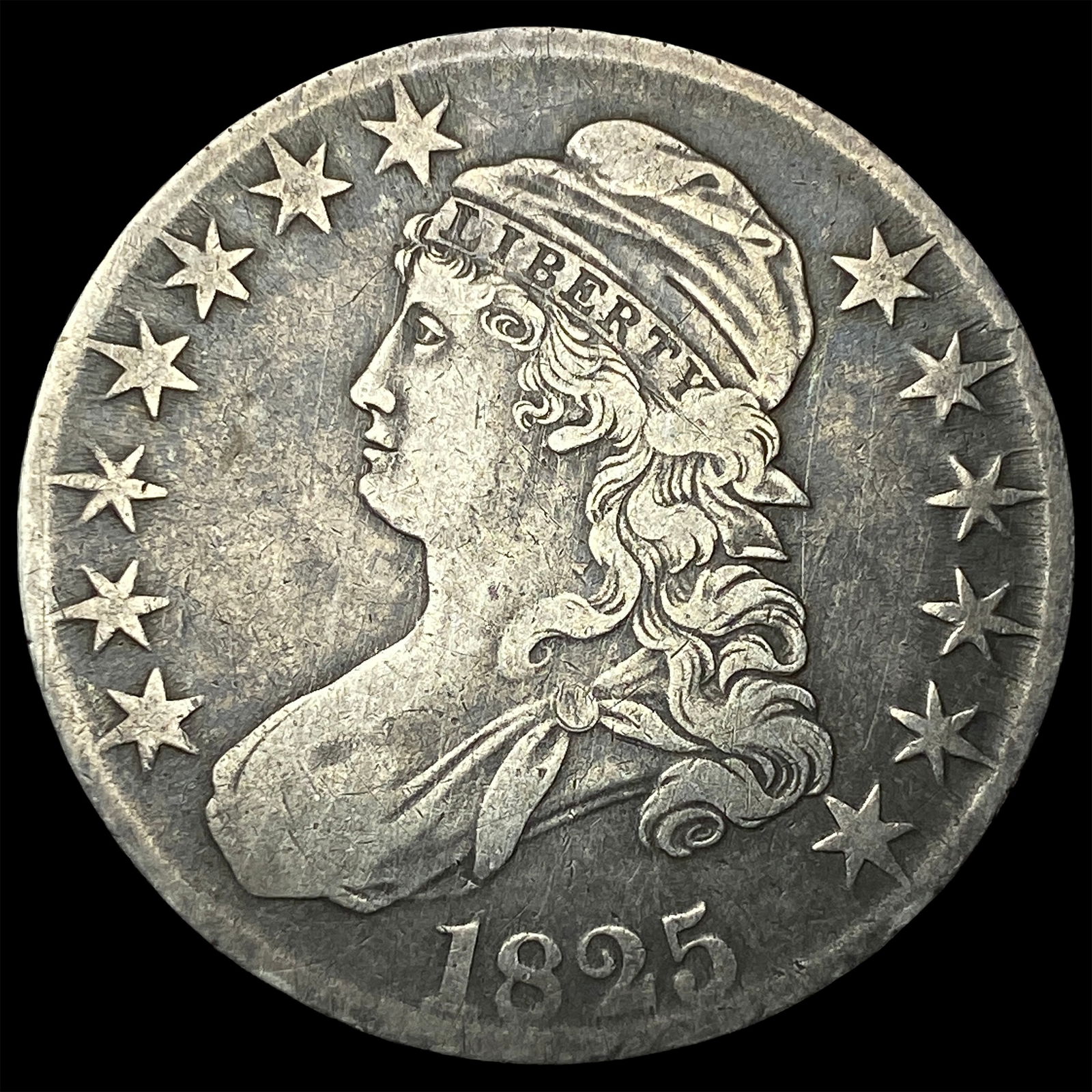 1825 Capped Bust Half Dollar HIGH GRADE (1 of 2)