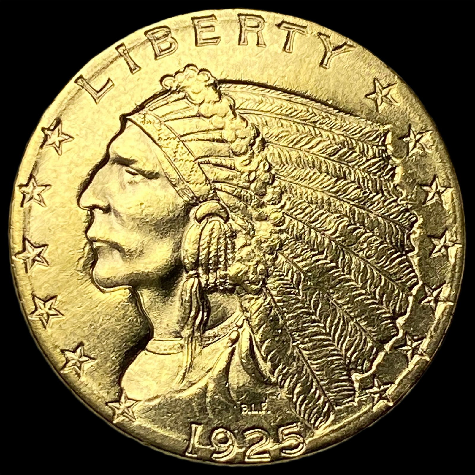 1925-D Indian Head Gold $2.50 Quarter Eagle UNCIRCULATED: 1925-D Indian Head Gold $2.50 Quarter Eagle UNCIRCULATED