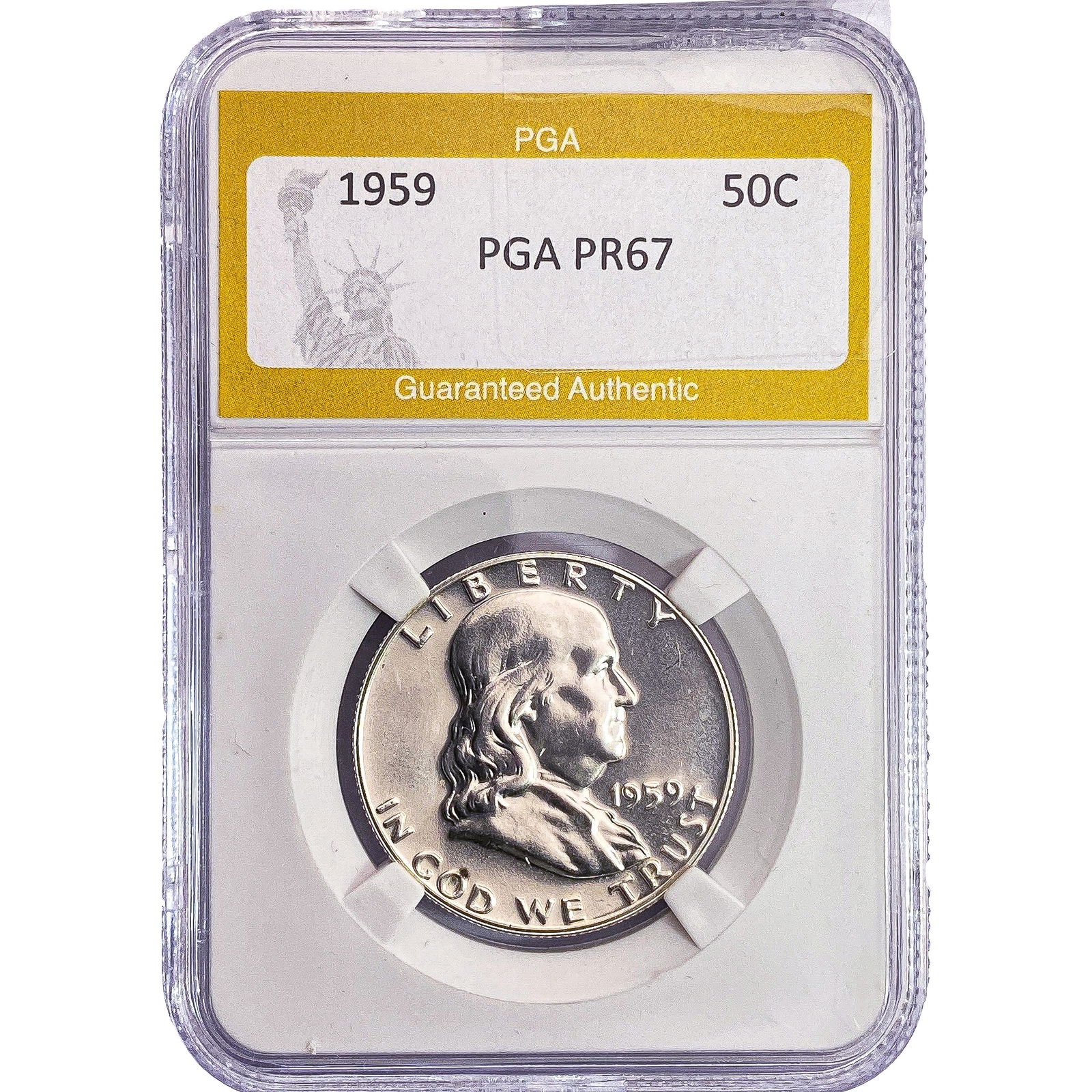 1959 Franklin Half Dollar PGA PR67 (1 of 2)