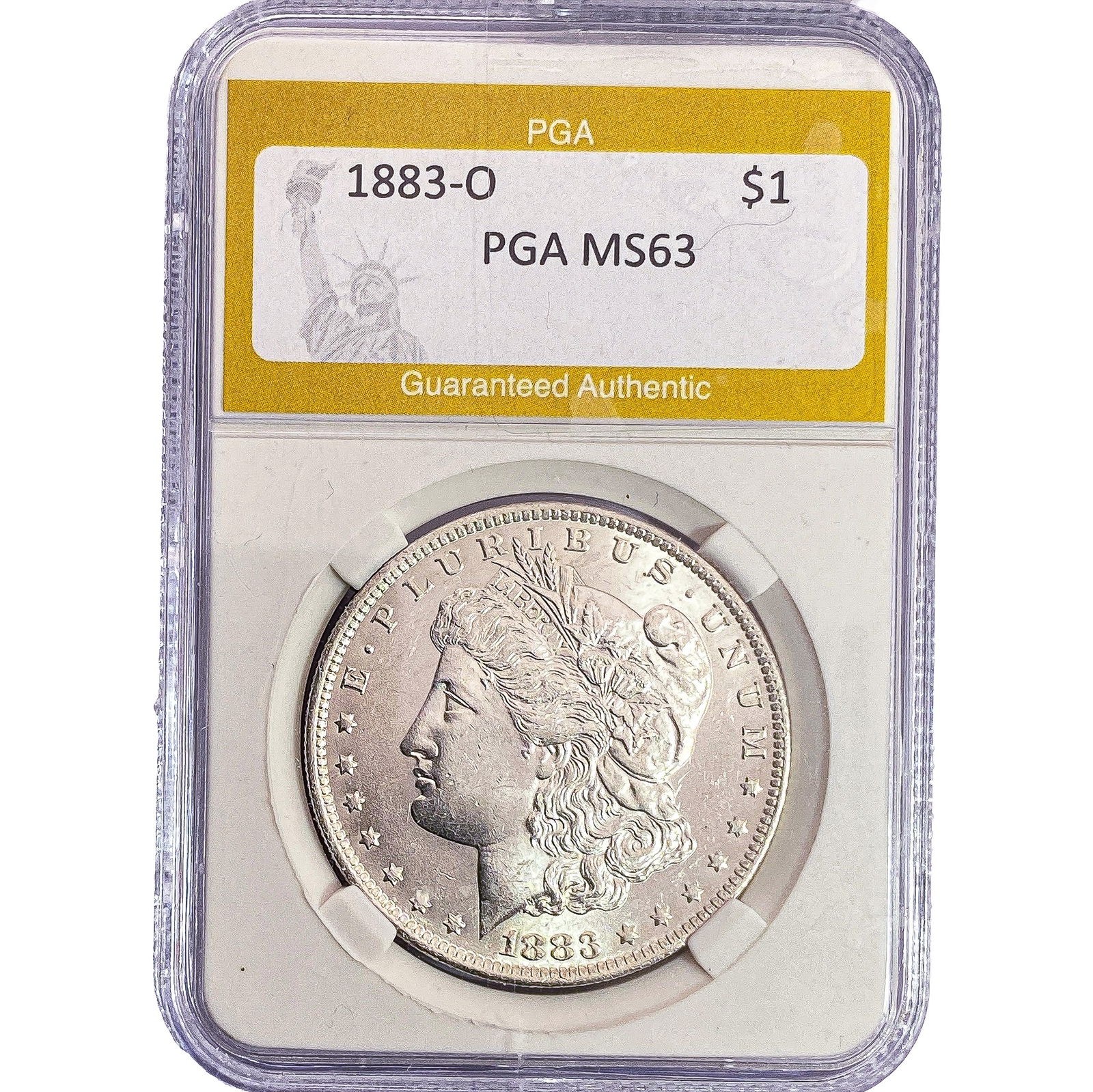 1883-O Morgan Silver Dollar PGA MS63 (1 of 2)