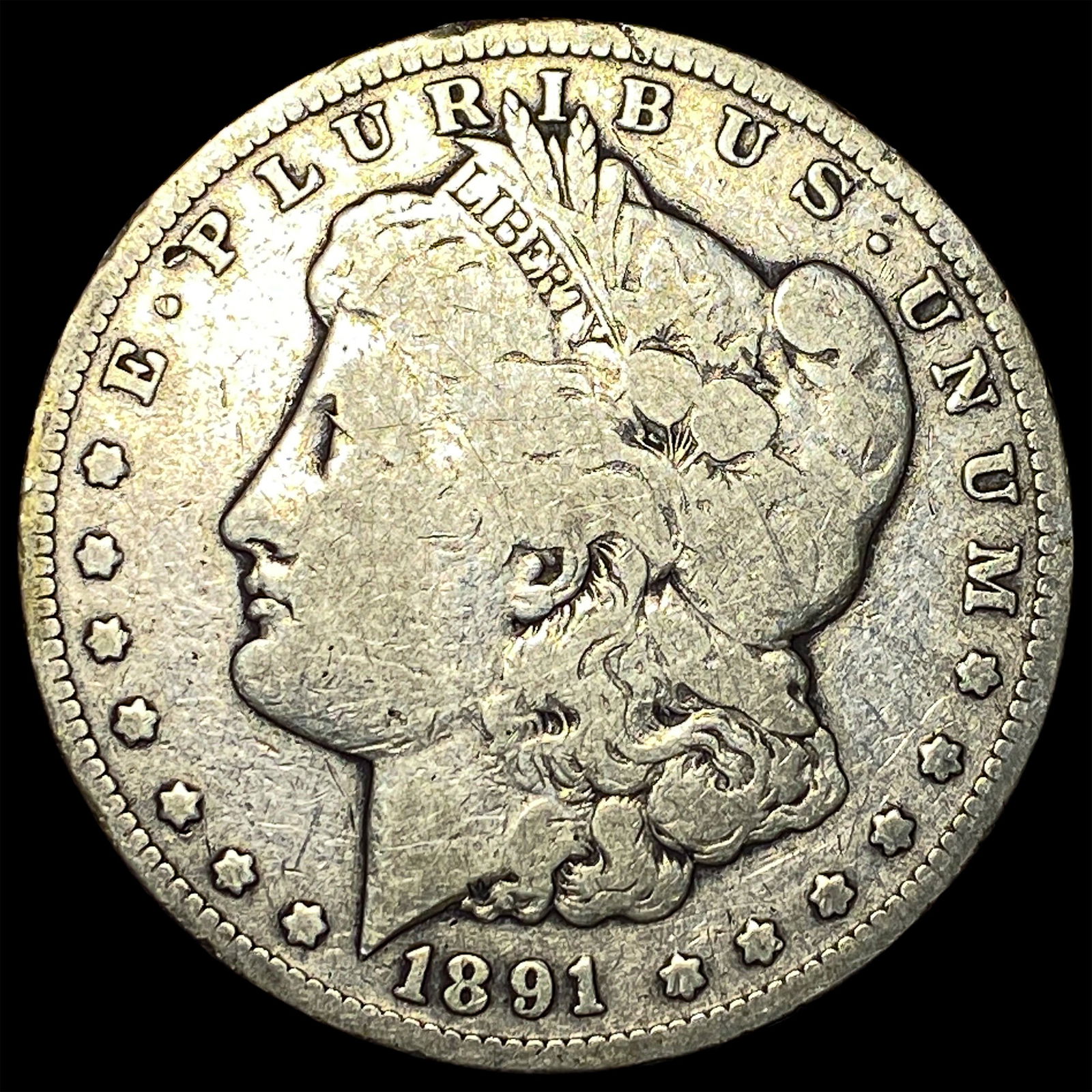 1891-CC Silver Morgan Dollar NICELY CIRCULATED (1 of 2)