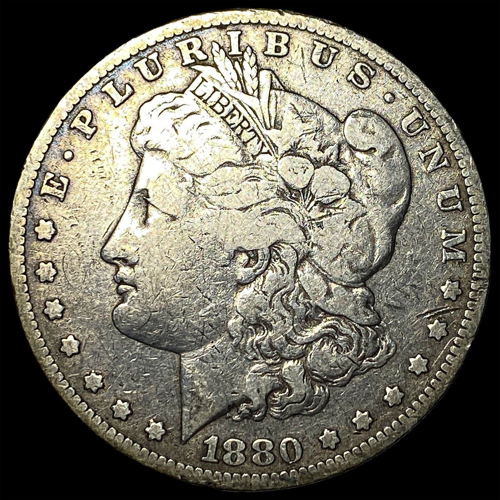 1880-O Silver Morgan Dollar LIGHTLY CIRCULATED (1 of 2)