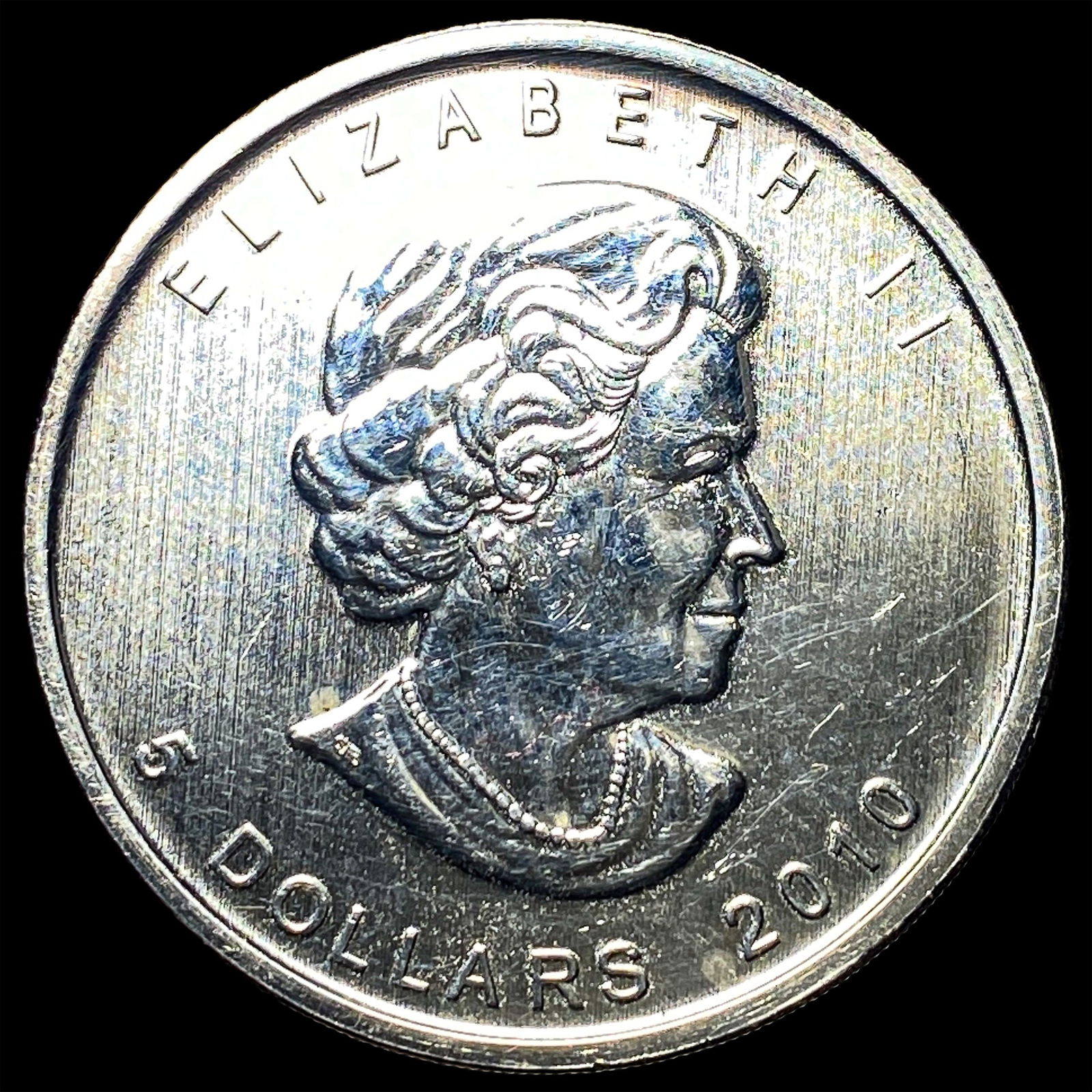 2010 Silver 1 oz Canadian Maple Leaf $5 GEM BU: 2010 Silver 1 oz Canadian Maple Leaf $5 GEM BU