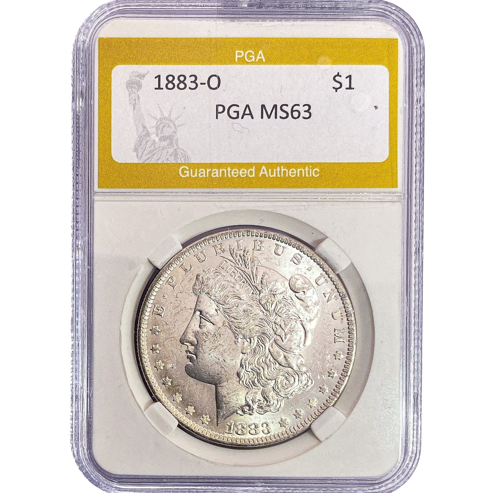 1883-O Morgan Silver Dollar PGA MS63: 1883-O Morgan Silver Dollar PGA MS63