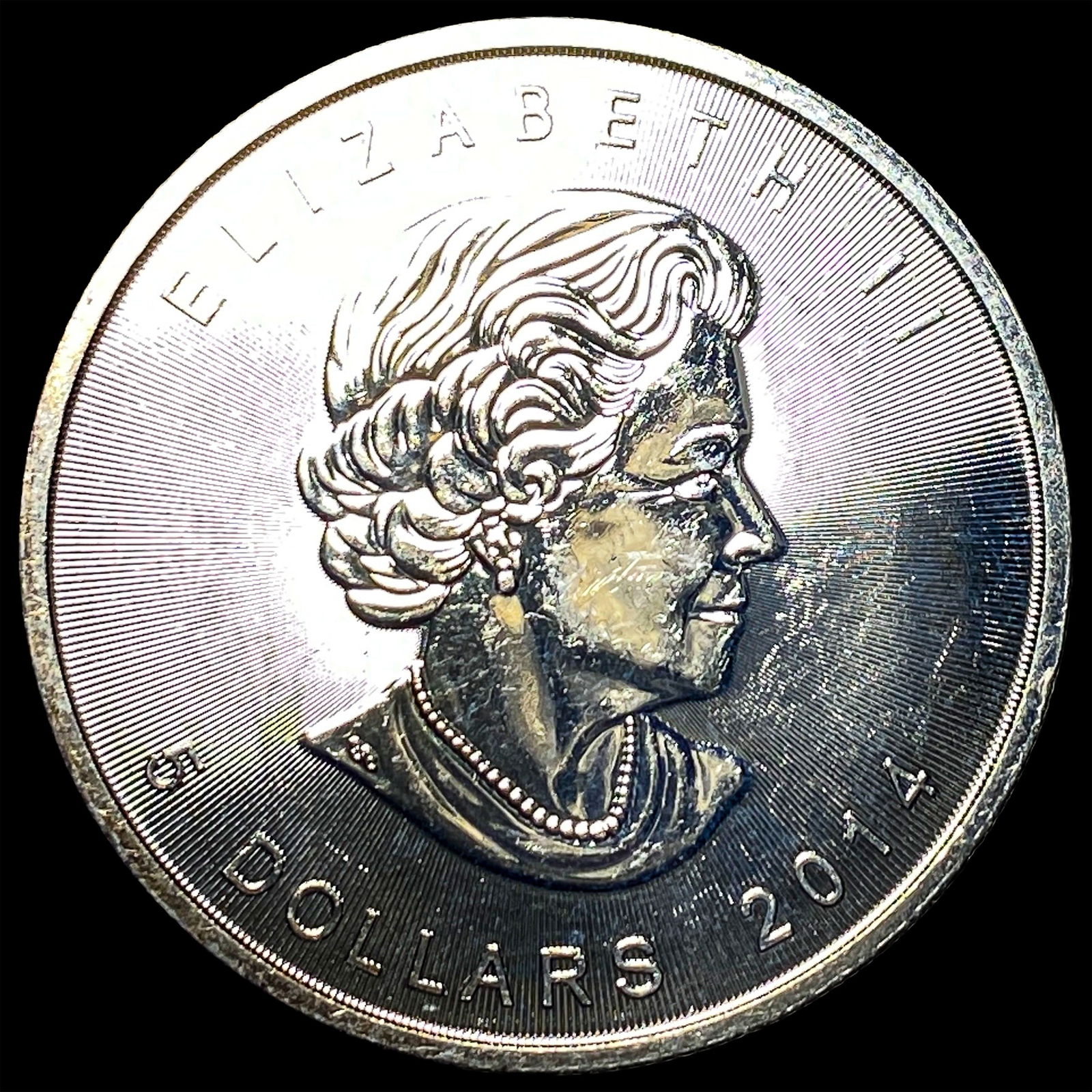 2014 Silver 5 Dollars Canada Maple Leaf GEM BU (1 of 2)