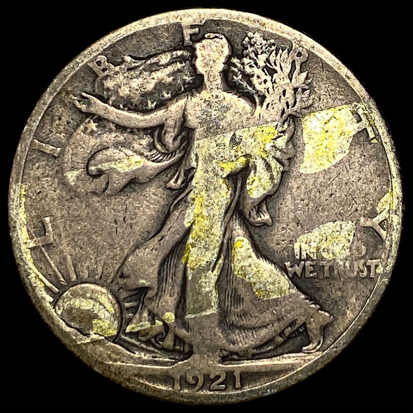 1921-S Silver Walking Liberty Half Dollar HIGH GRADE: 1921-S Silver Walking Liberty Half Dollar HIGH GRADE