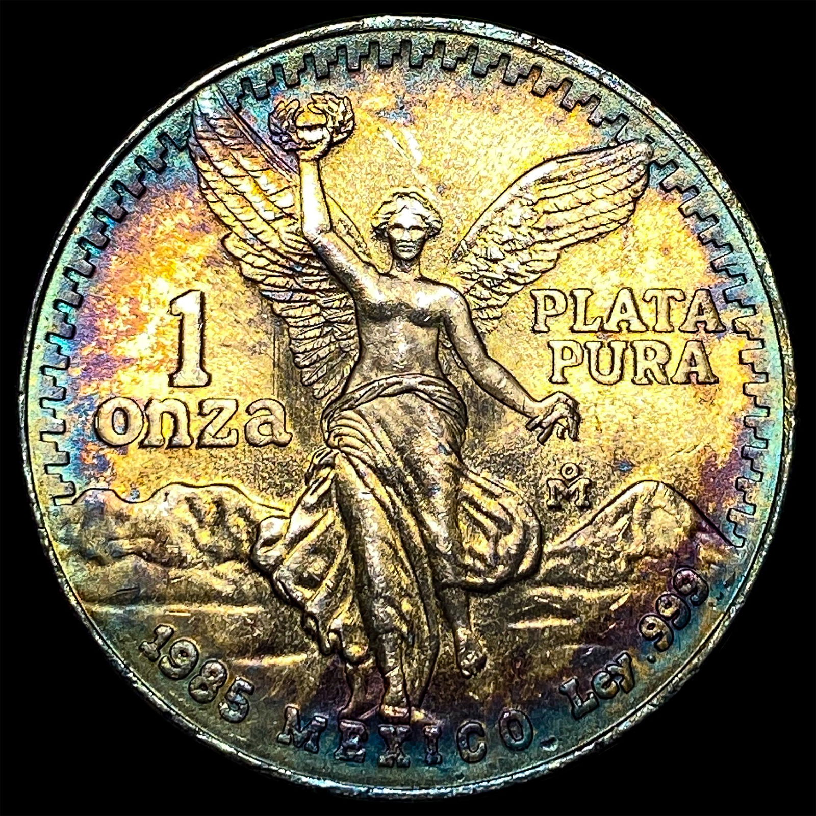 1985 Mexico Silver 1 Onza Libertad GEM BU: 1985 Mexico Silver 1 Onza Libertad GEM BU