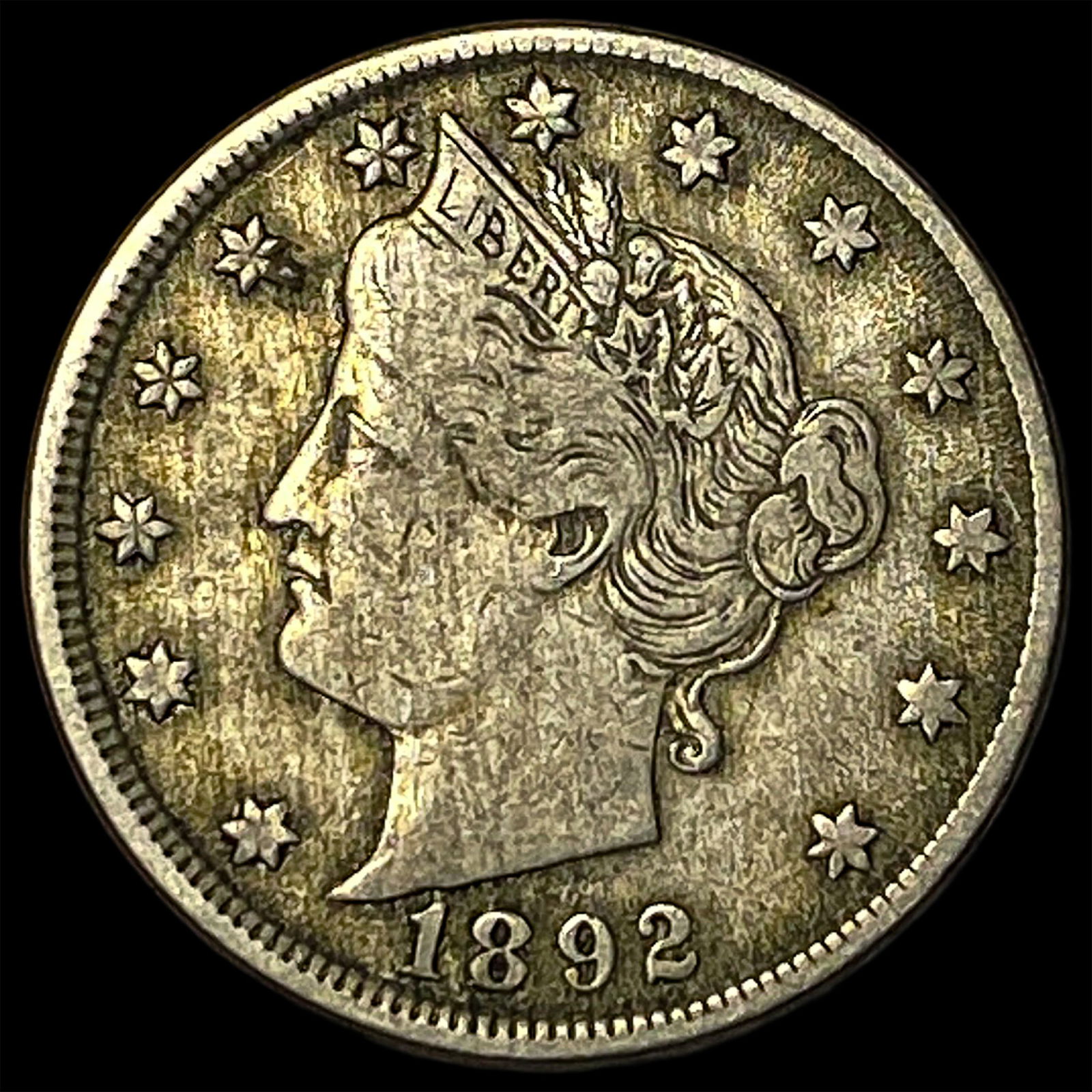 1892 Liberty Head Nickel ABOUT UNCIRCULATED (1 of 2)