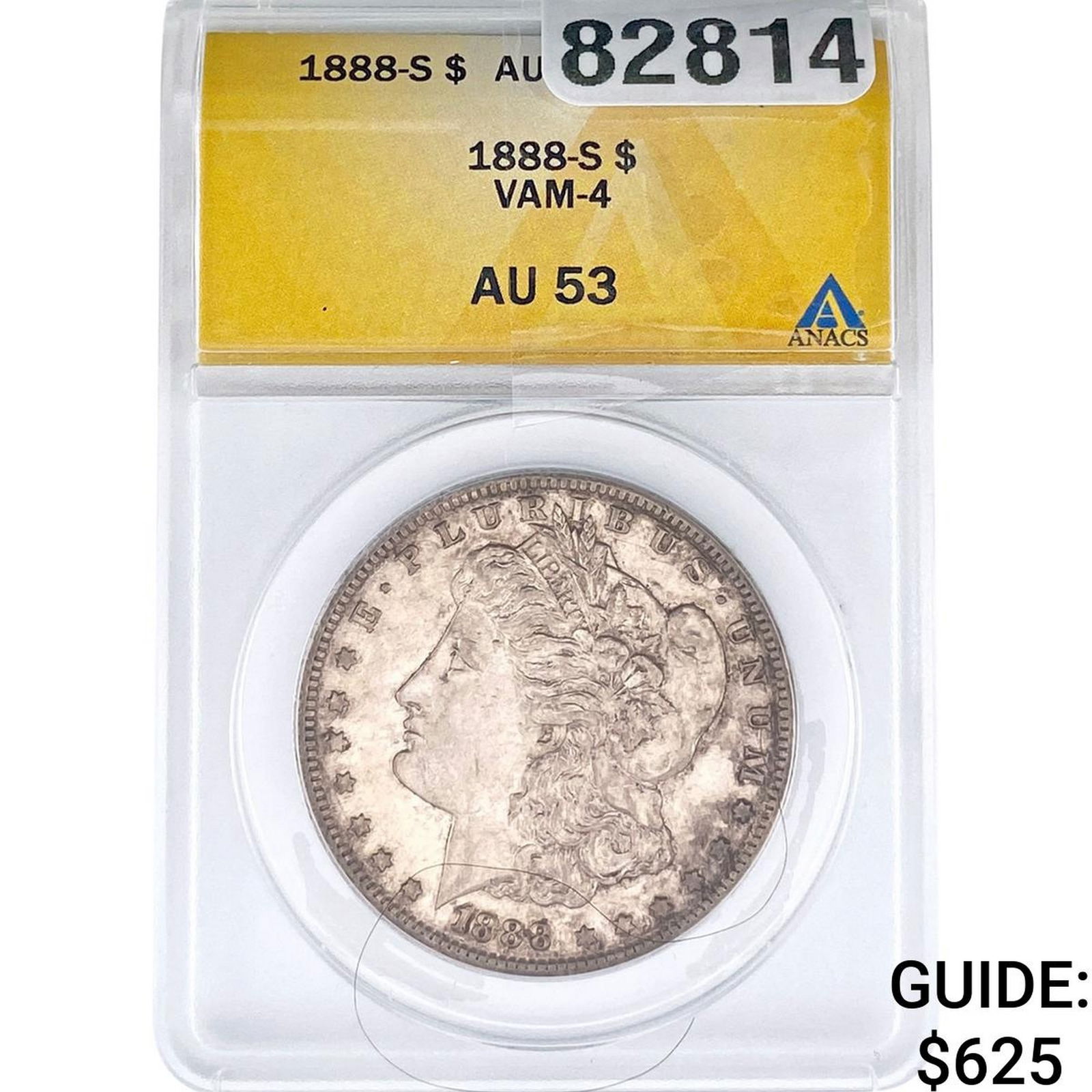 1888-S Morgan Silver Dollar ANACS AU53 VAM-4 (1 of 2)