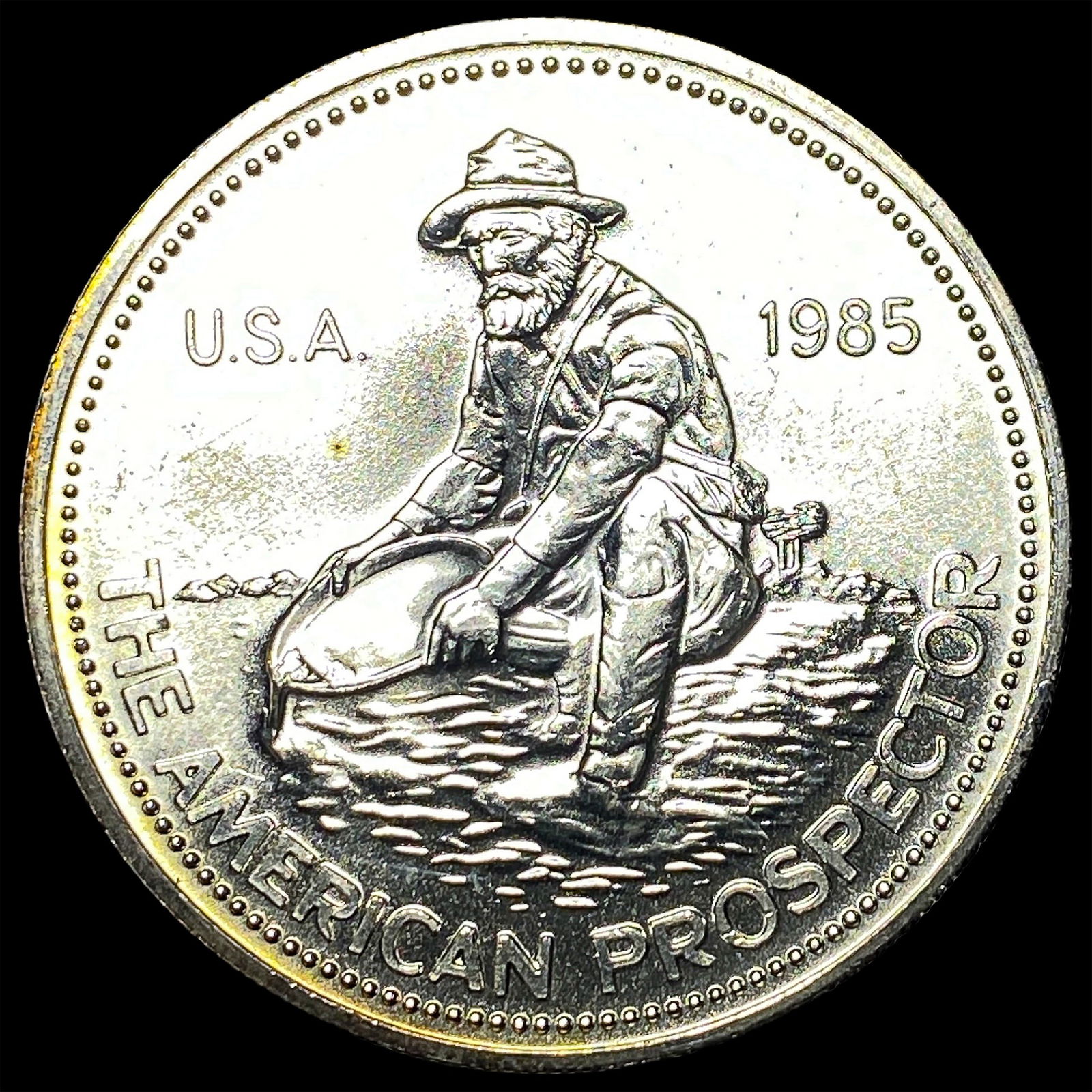 1985 Engelhard 1 oz Silver Round GEM BU: 1985 Engelhard 1 oz Silver Round GEM BU