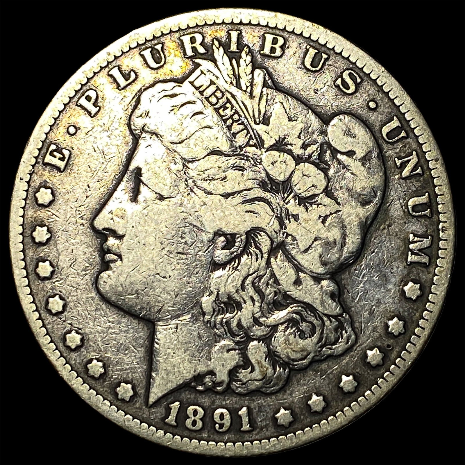 1891-CC Silver Morgan Dollar LIGHTLY CIRCULATED (1 of 2)