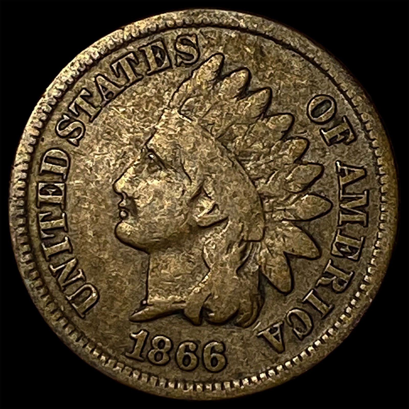1866 Indian Head Cent HIGH GRADE (1 of 2)