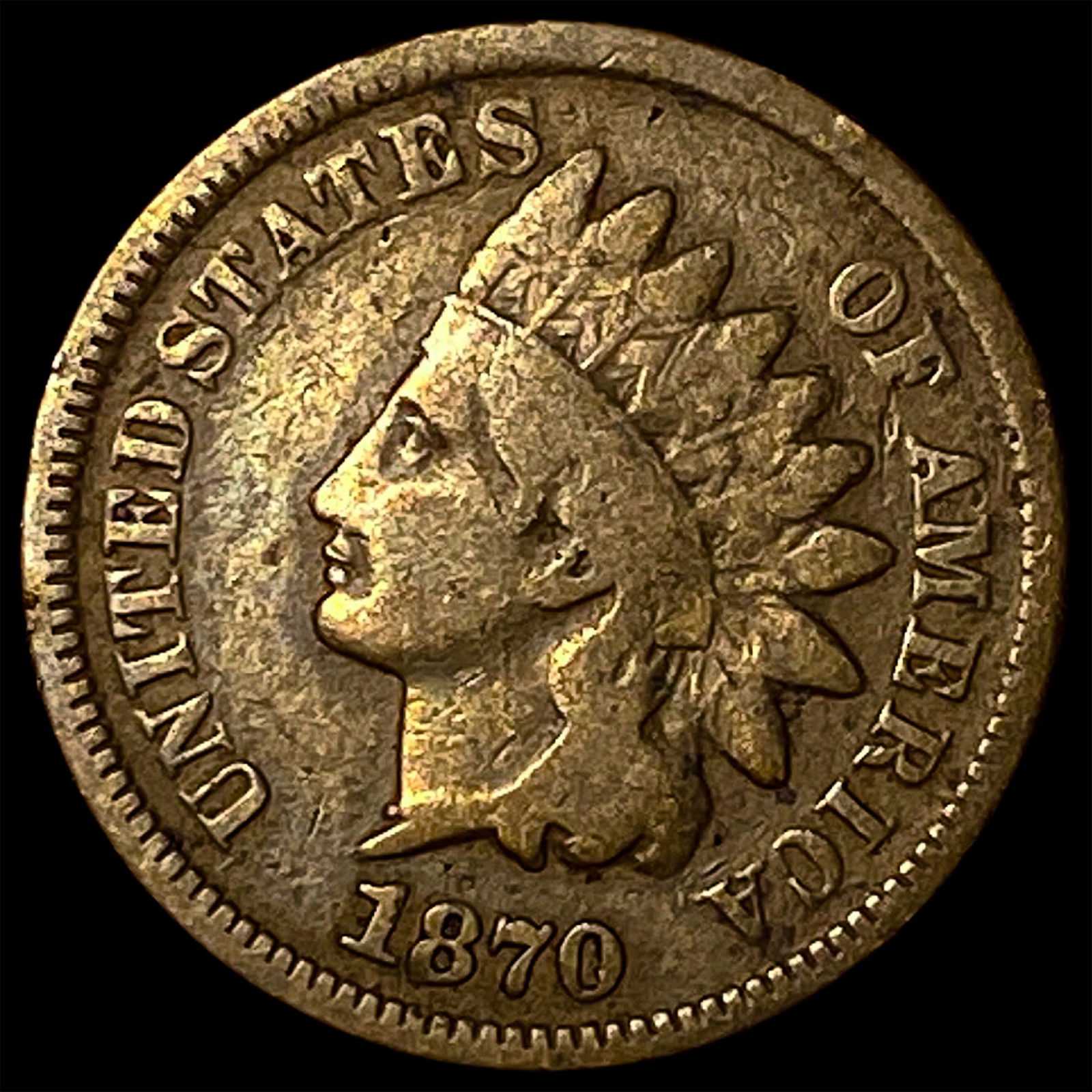 1870 Indian Head Cent HIGH GRADE (1 of 2)
