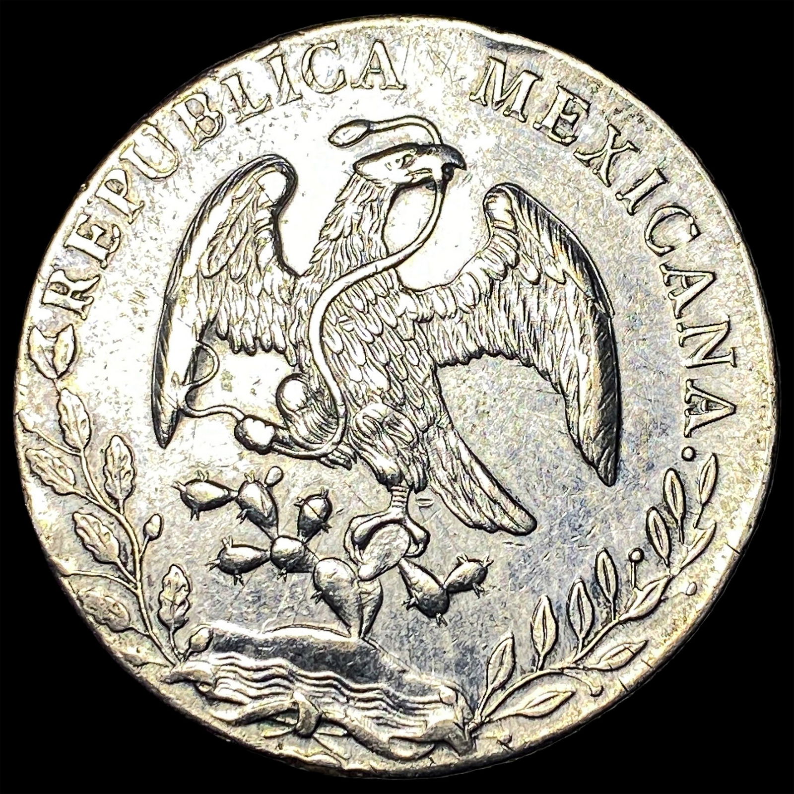 1838-Mo AF Mexico 8 Reales Silver Coin NEARLY UNCIRCULATED (1 of 2)