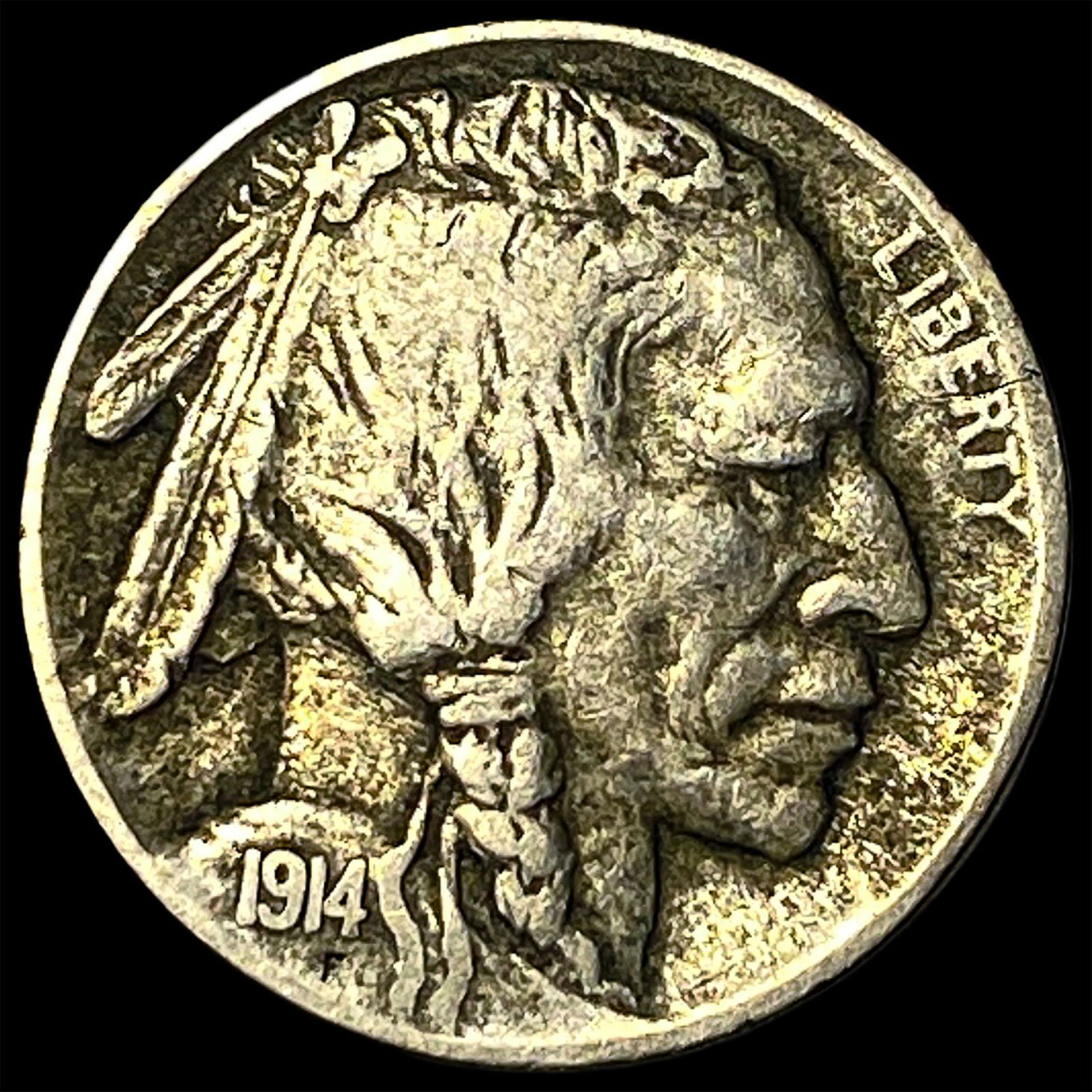 1914-D Buffalo Nickel ABOUT UNCIRCULATED: 1914-D Buffalo Nickel ABOUT UNCIRCULATED