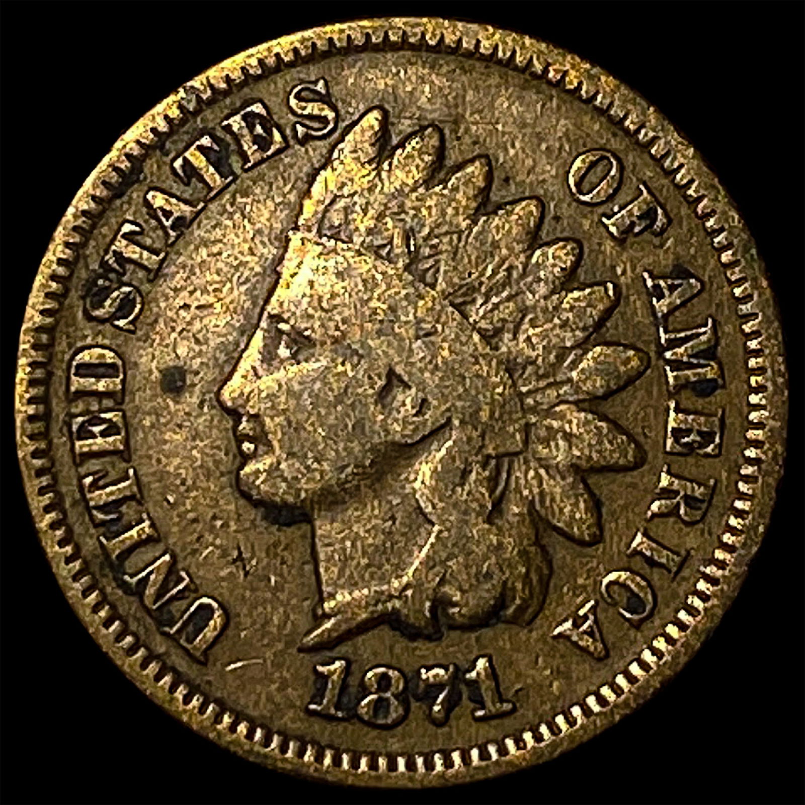 1871 Indian Head Cent HIGH GRADE (1 of 2)
