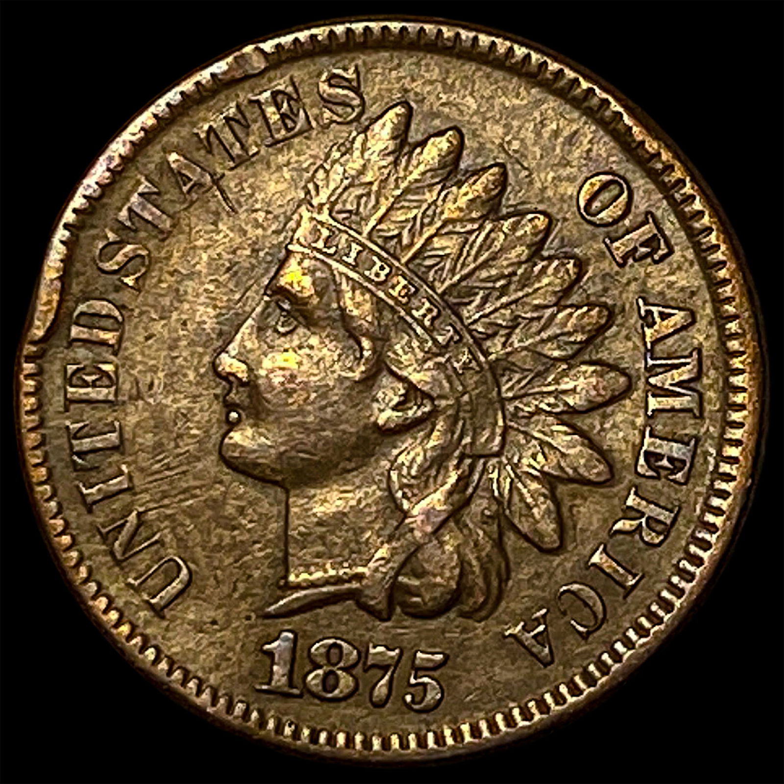1875 Indian Head Cent HIGH GRADE (1 of 2)
