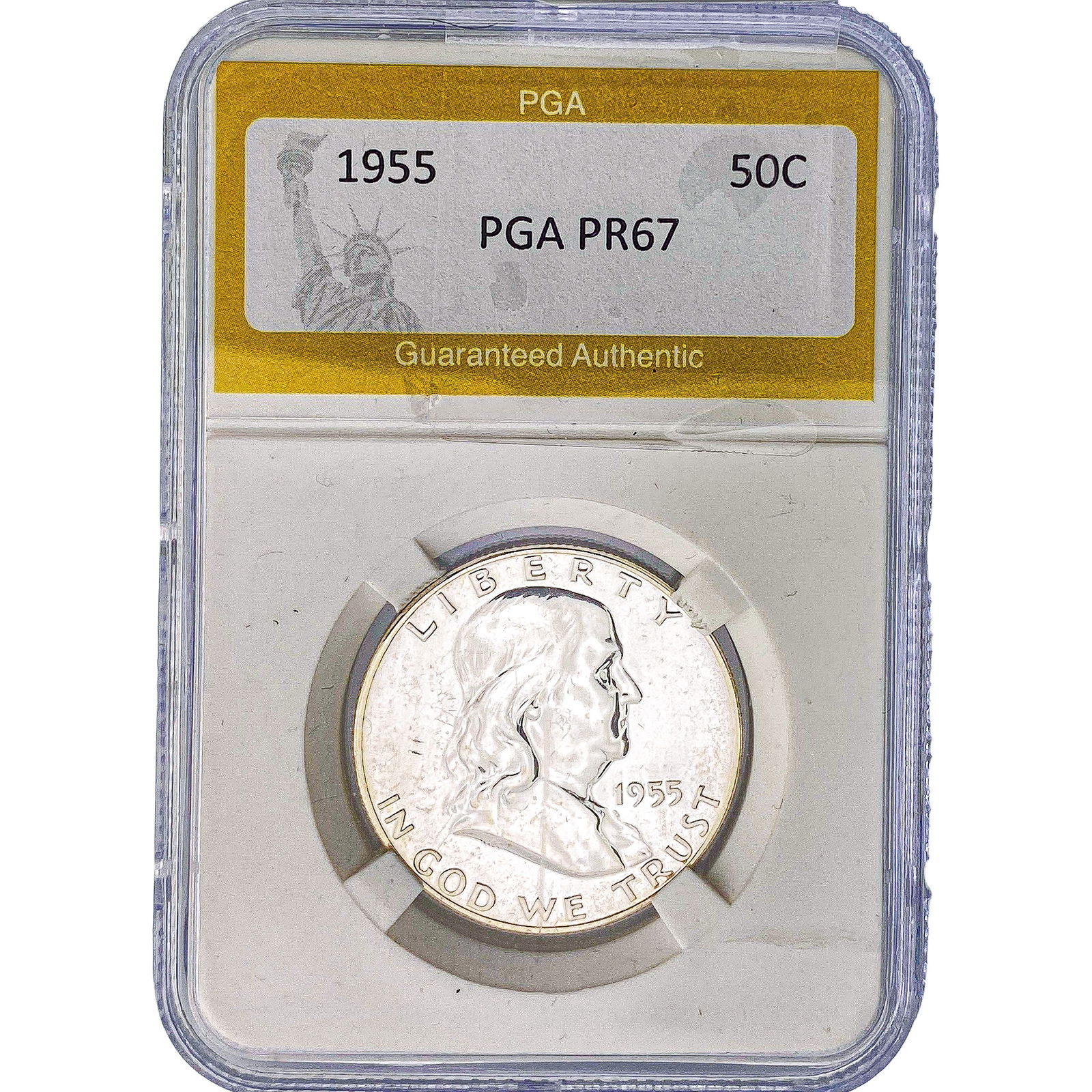 1955 Franklin Half Dollar PGA PR67: 1955 Franklin Half Dollar PGA PR67