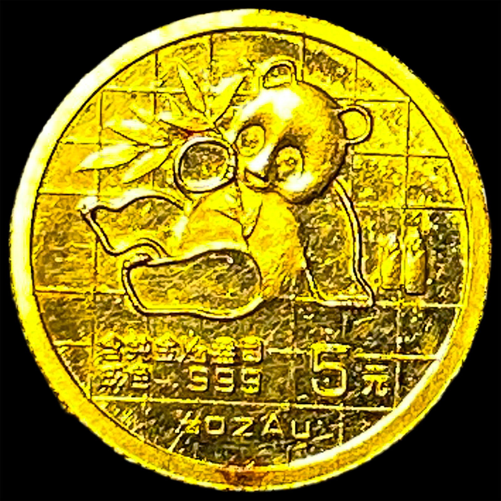 1989 Gold 5 Yuan China Panda 1/20 oz GEM BU (1 of 2)