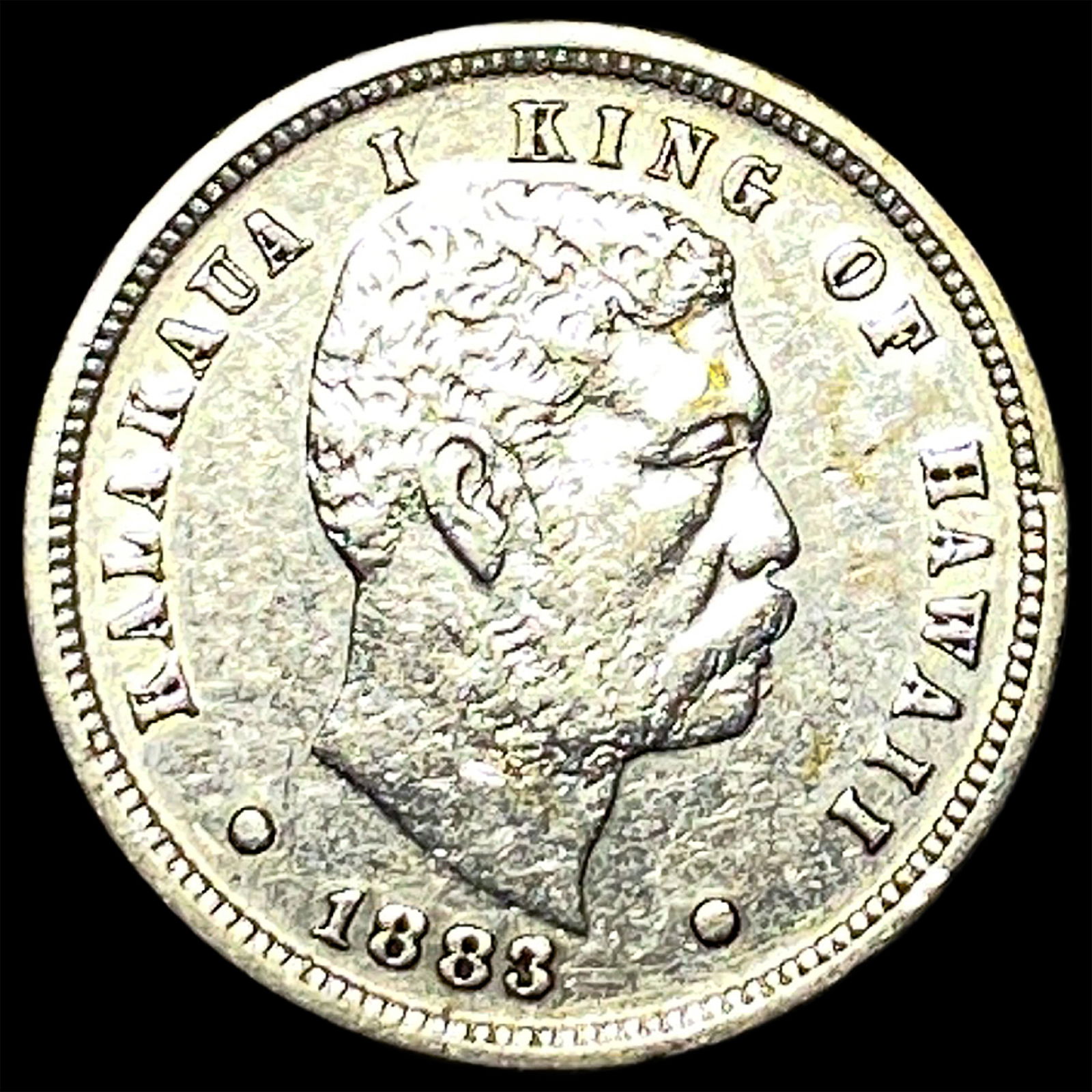 1883 Hawaii Silver Dime CLOSELY UNCIRCULATED: 1883 Hawaii Silver Dime CLOSELY UNCIRCULATED
