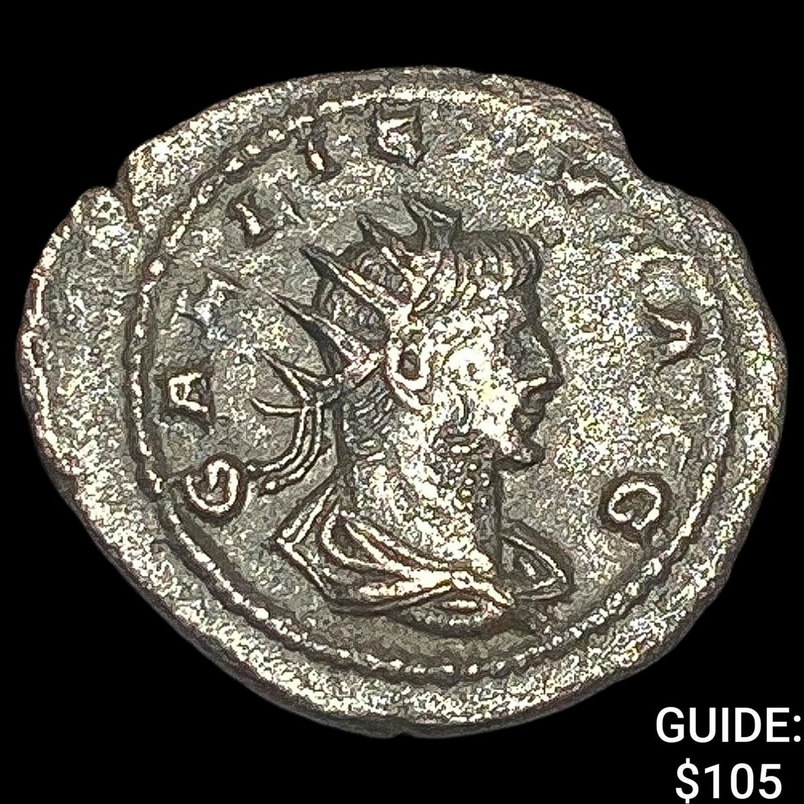 Roman Gallienus 253-268 AD BI Dbl Denarius CHOICE AU (1 of 2)