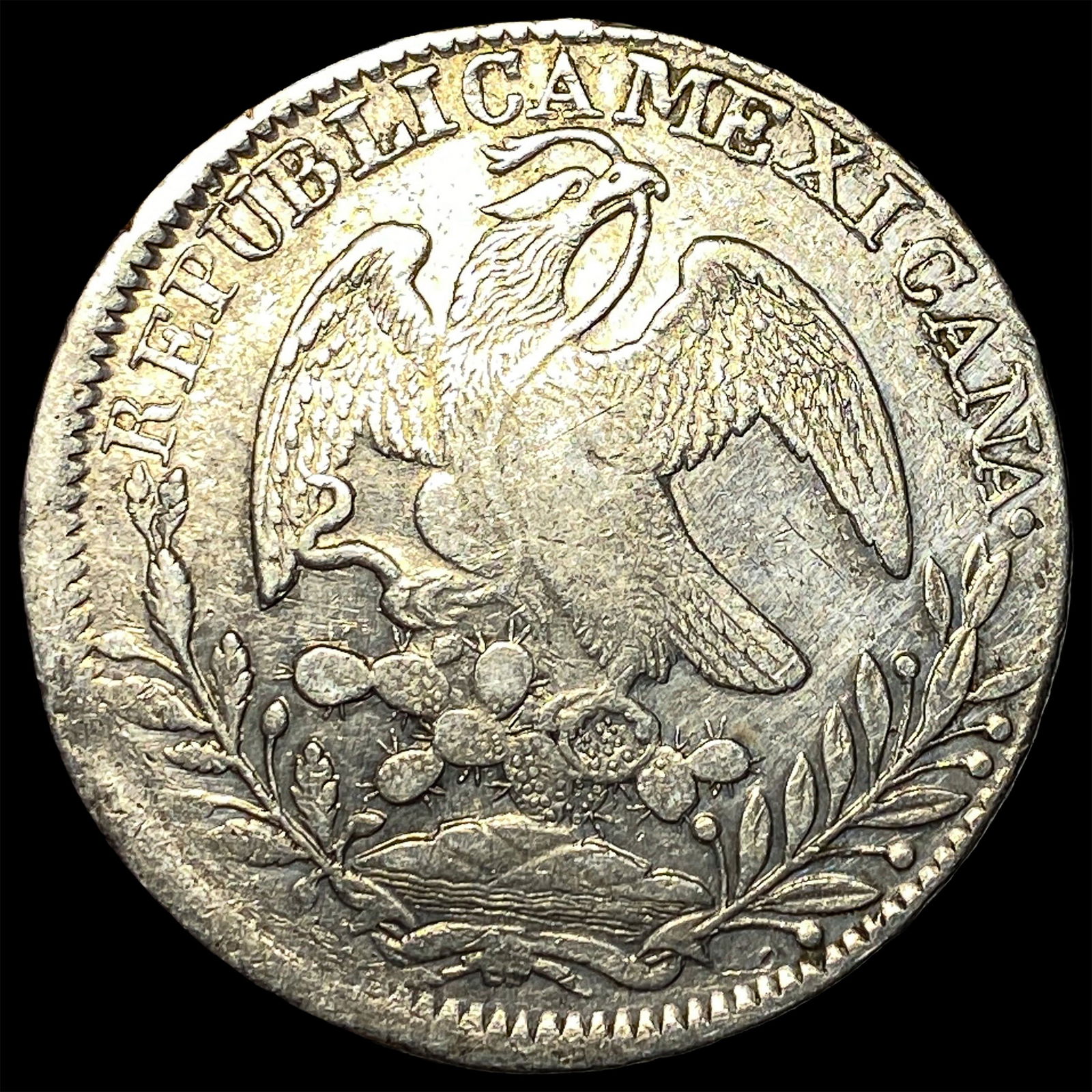 1838-Mo MF Mexico Silver 8 Reales ABOUT UNCIRCULATED: 1838-Mo MF Mexico Silver 8 Reales ABOUT UNCIRCULATED