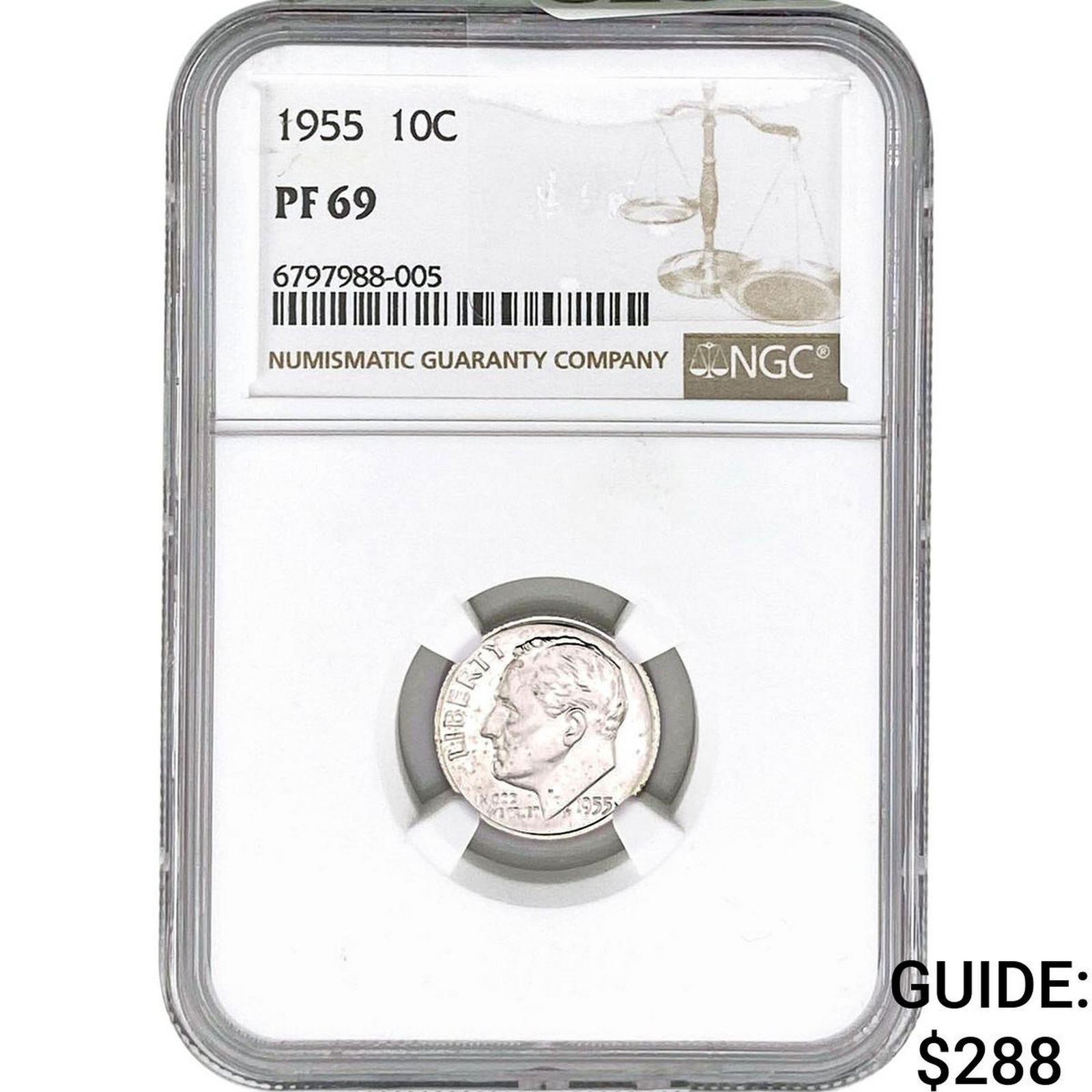 1955 Roosevelt Dime NGC PF69 (1 of 2)