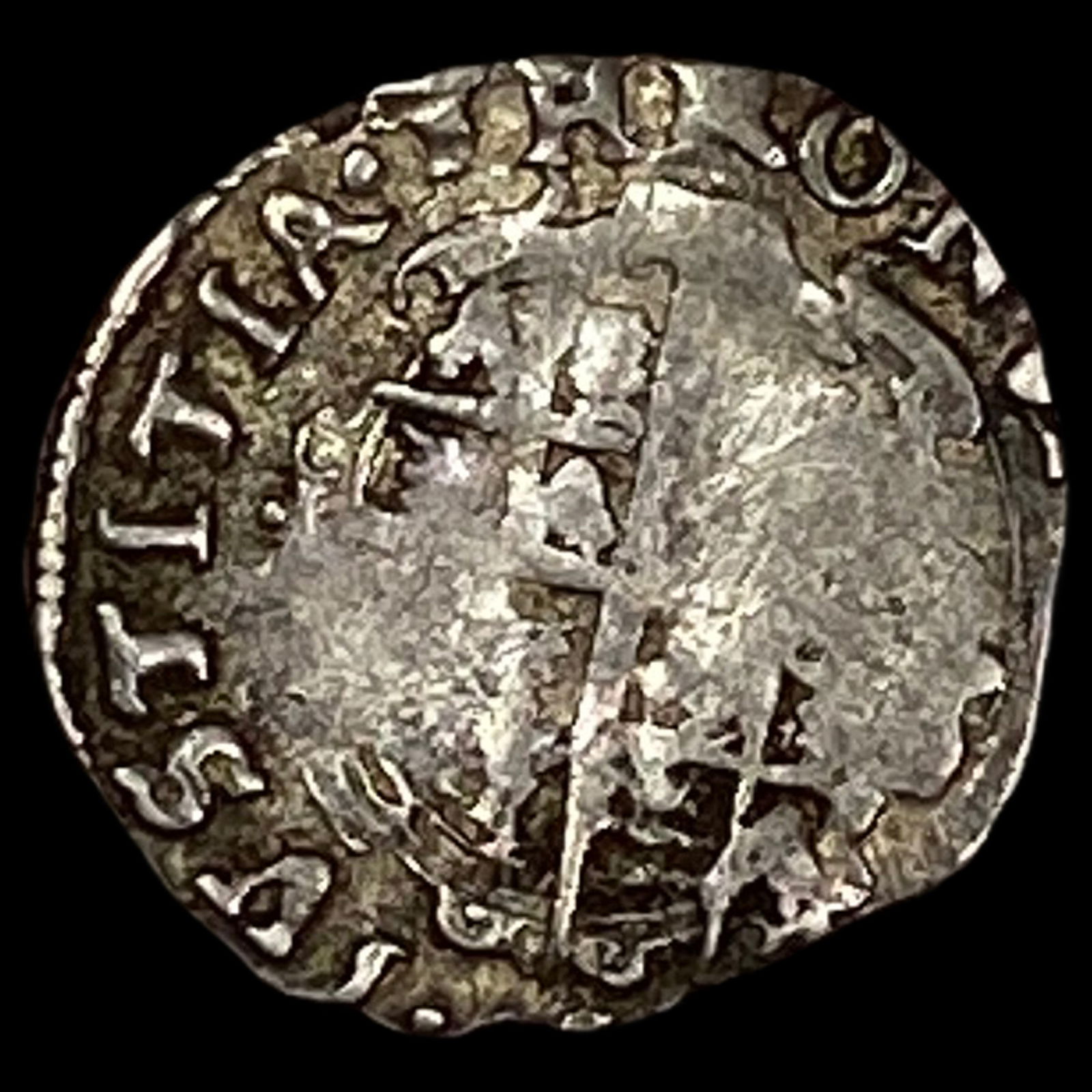 England Charles I 1625-1649 Silver Penny (1 of 2)