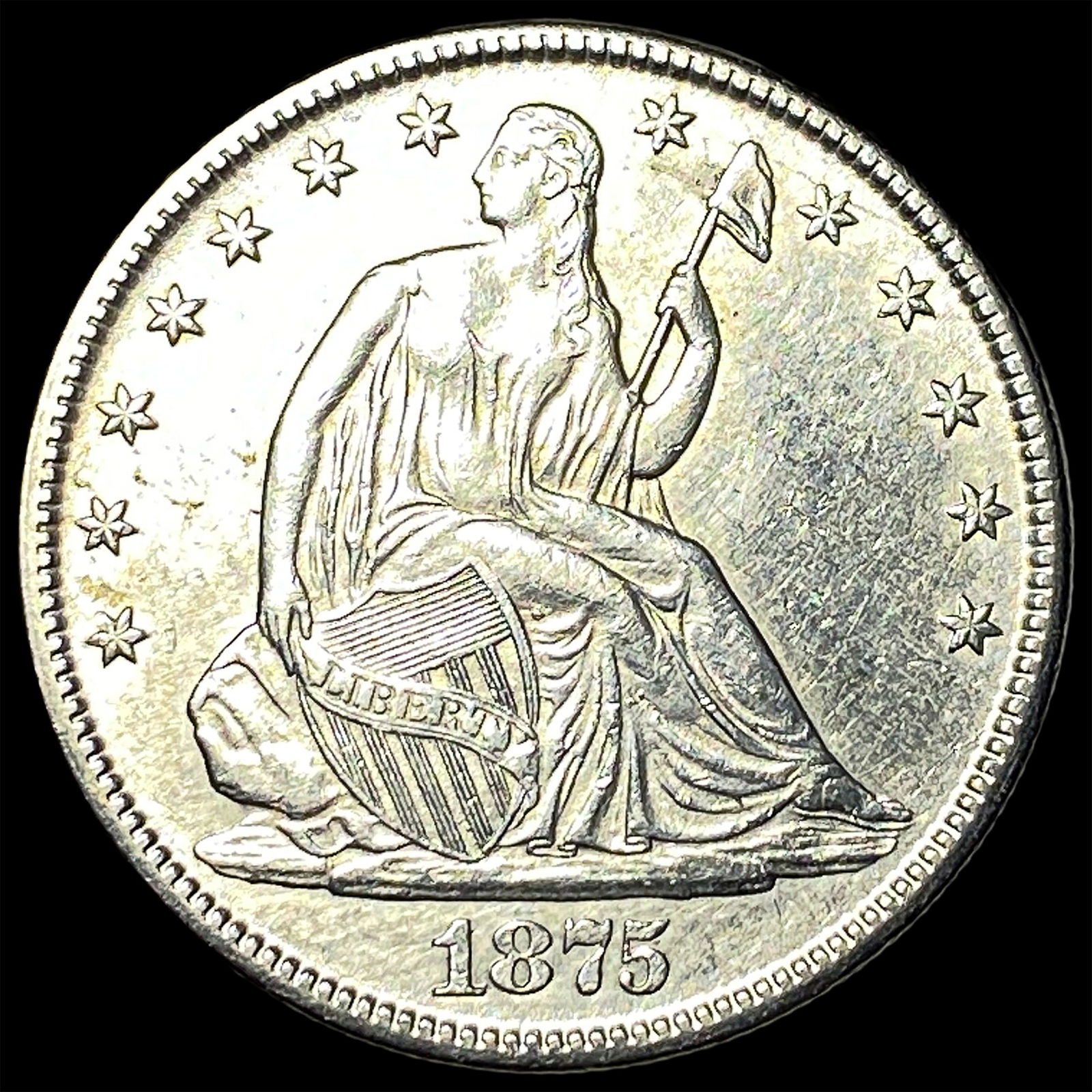 1875 Seated Liberty Half Dollar UNCIRCULATED (1 of 2)