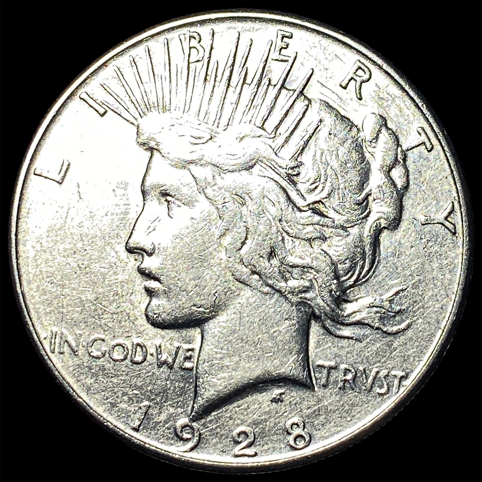1928-S Silver Peace Dollar CLOSELY UNCIRCULATED (1 of 2)