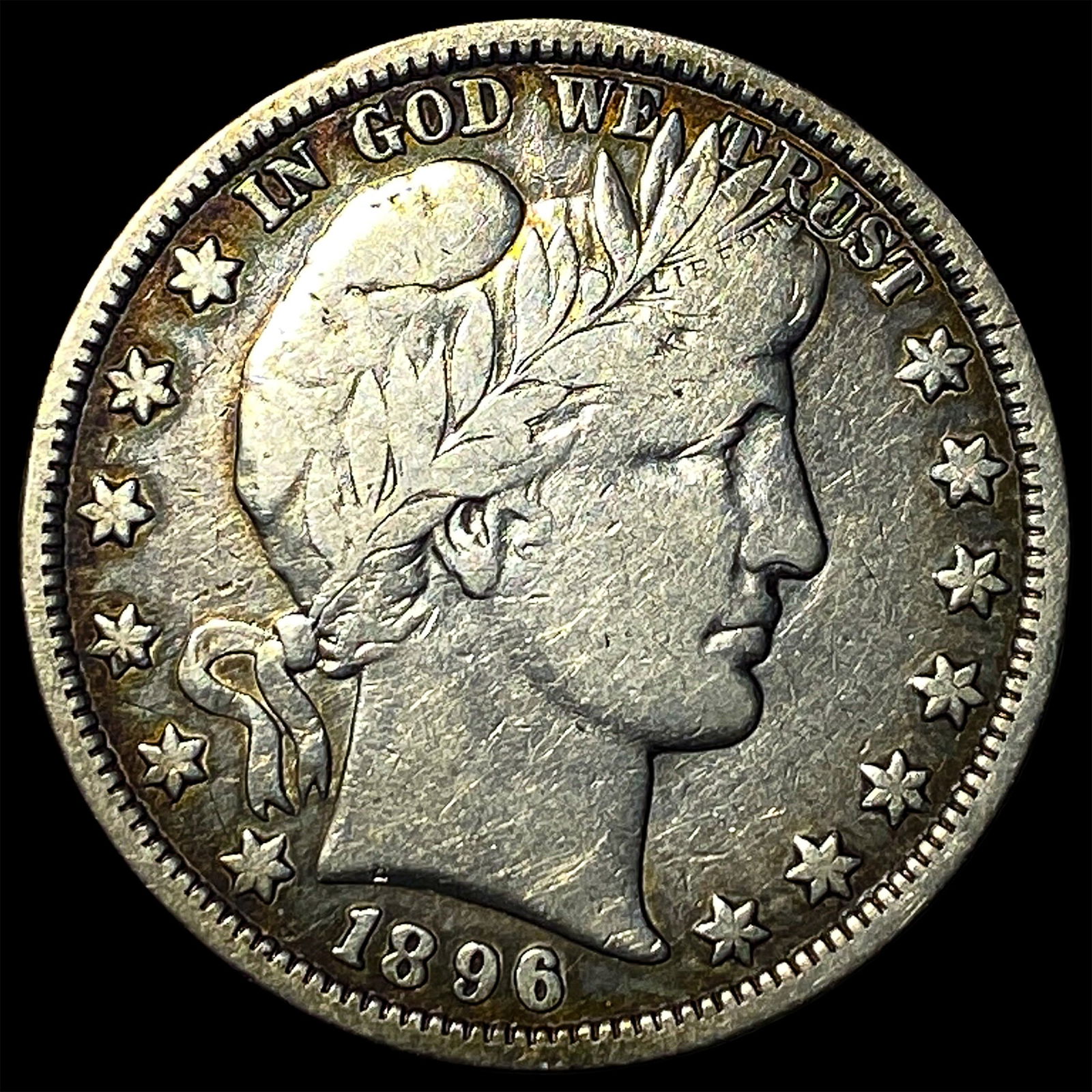 1896-O Silver Half Dollar LIGHTLY CIRCULATED (1 of 2)