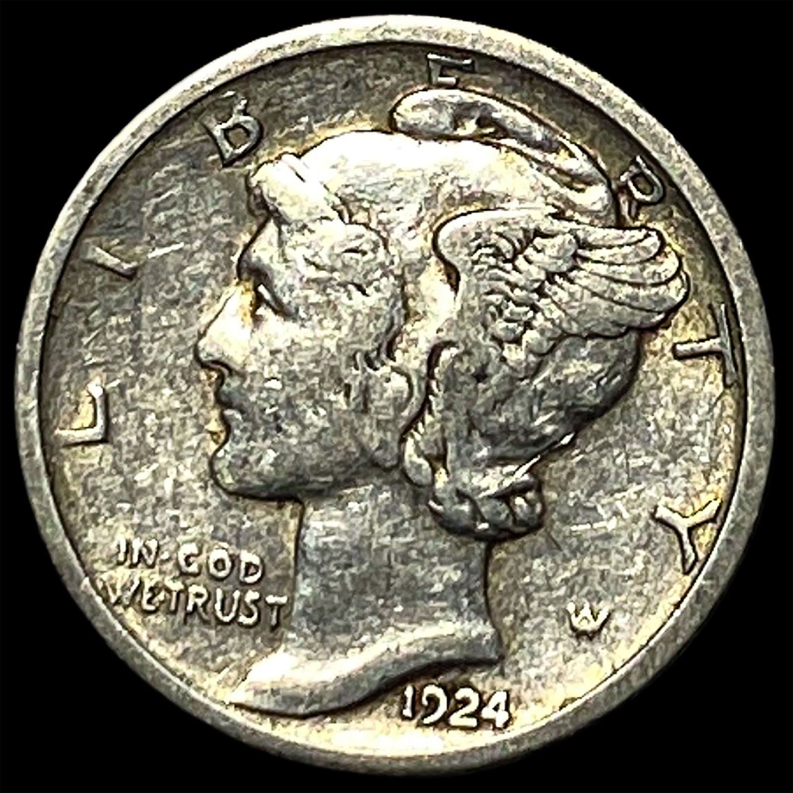 1924 Mercury Dime NEARLY UNCIRCULATED: 1924 Mercury Dime NEARLY UNCIRCULATED