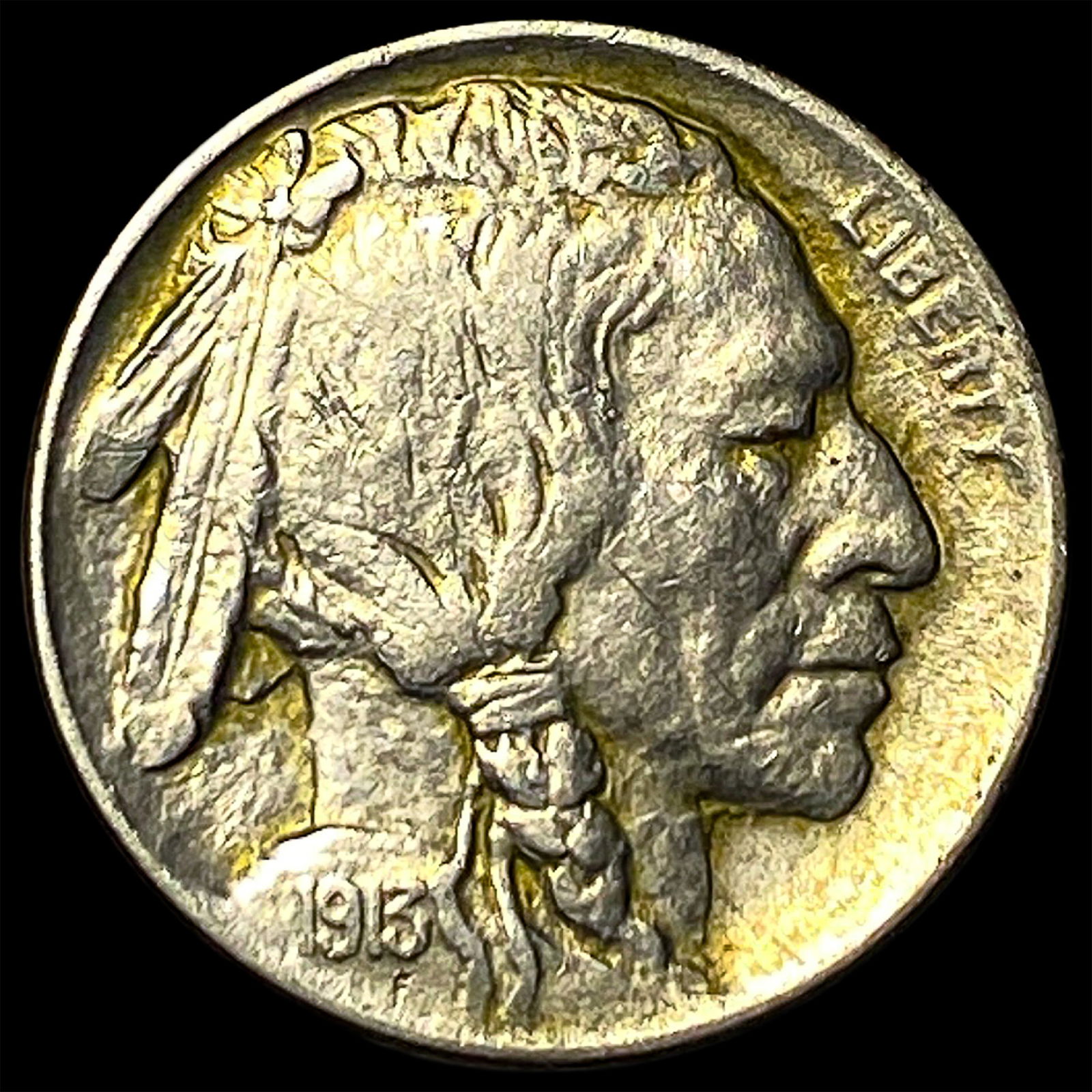 1913-D Buffalo Nickel Type 2 CLOSELY UNCIRCULATED (1 of 2)