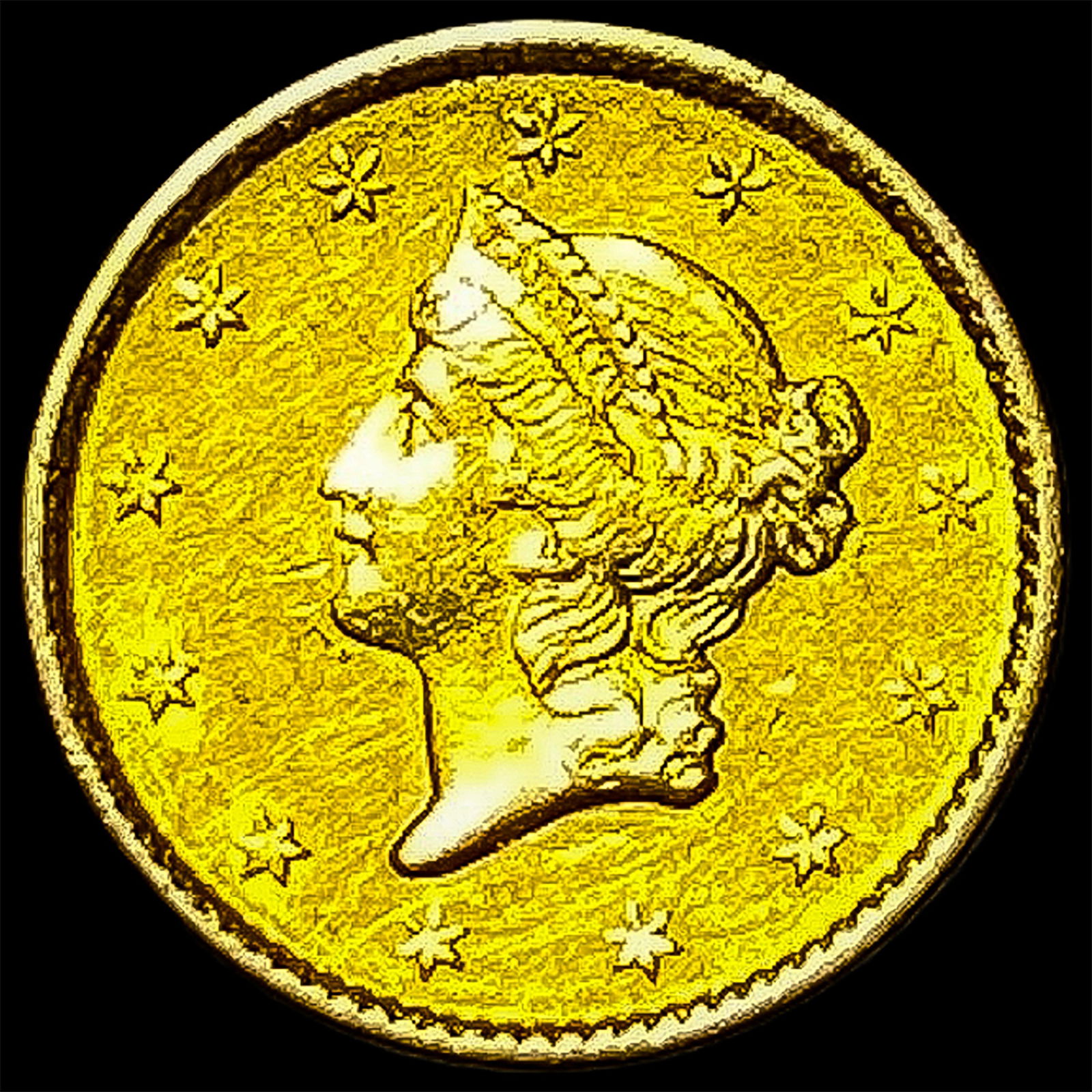 1853 Gold $1 Type 1 Liberty Head HIGH GRADE (1 of 2)