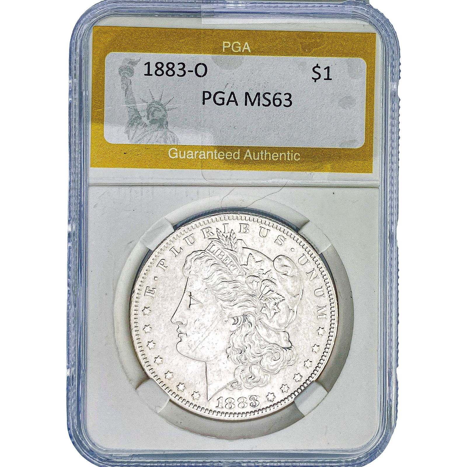 1883-O Morgan Silver Dollar PGA MS63: 1883-O Morgan Silver Dollar PGA MS63