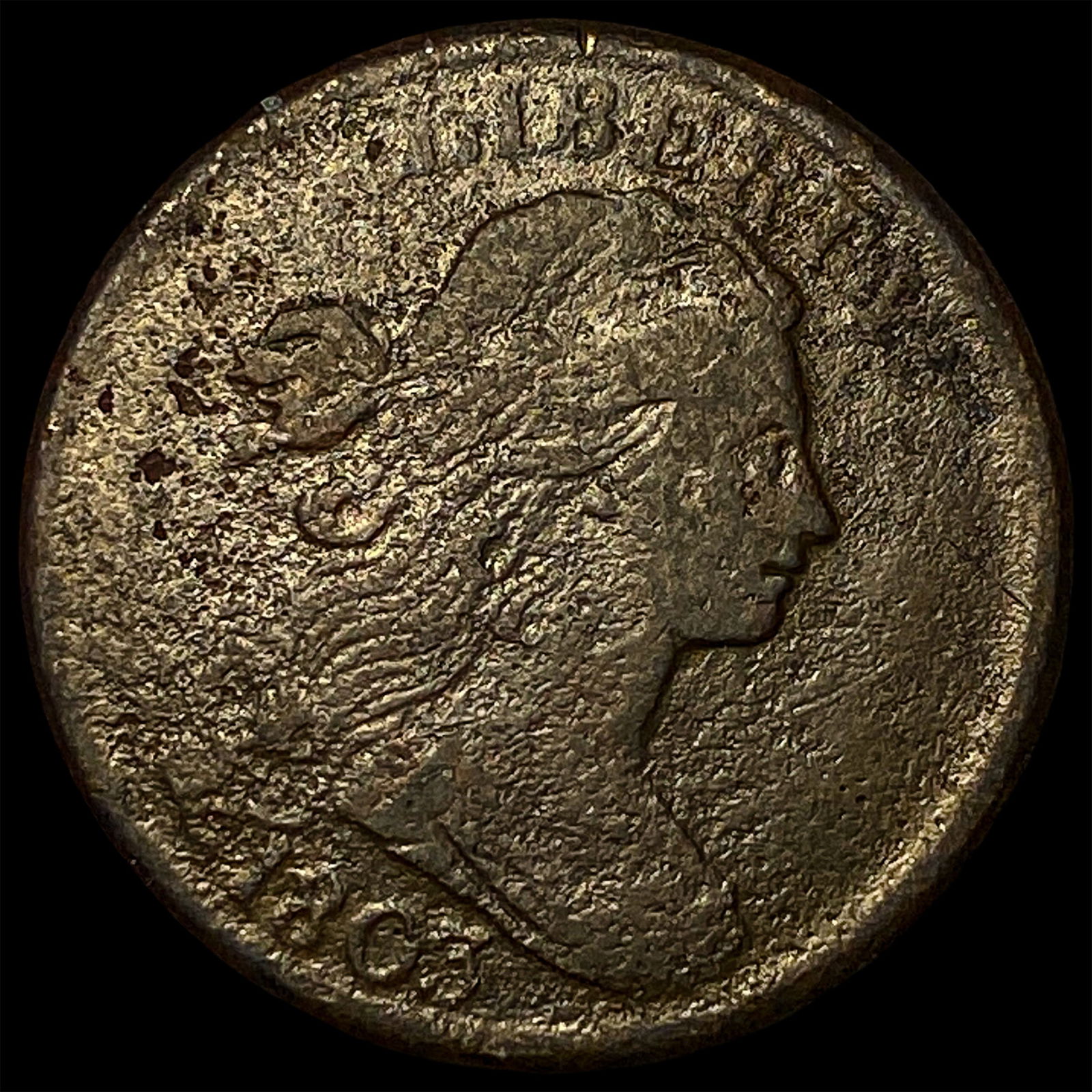 1793 Flowing Hair Large Cent HIGH GRADE (1 of 2)