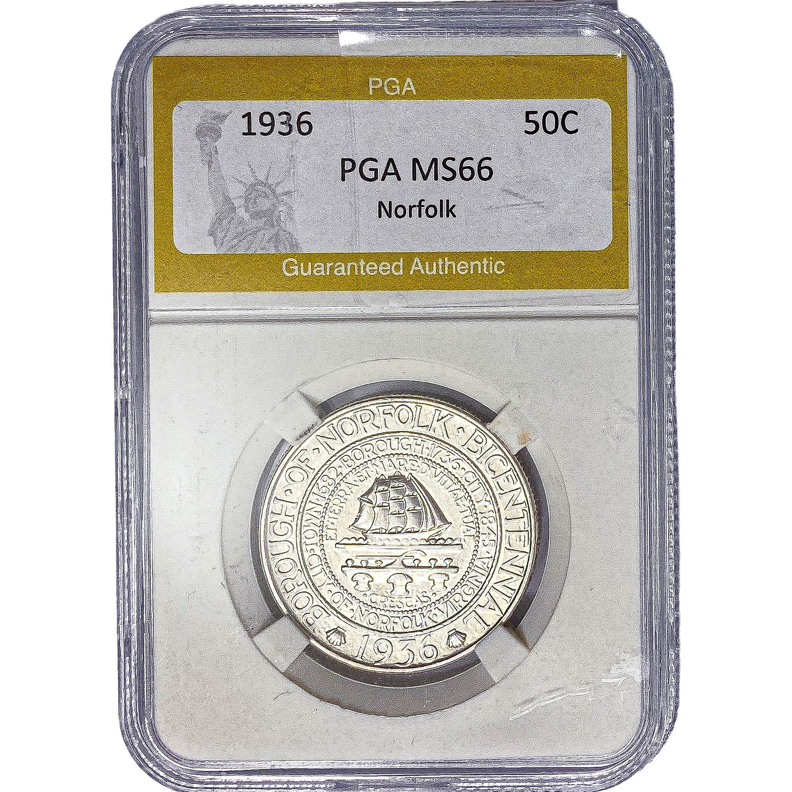 1936 Norfolk Half Dollar PGA MS66 (1 of 2)