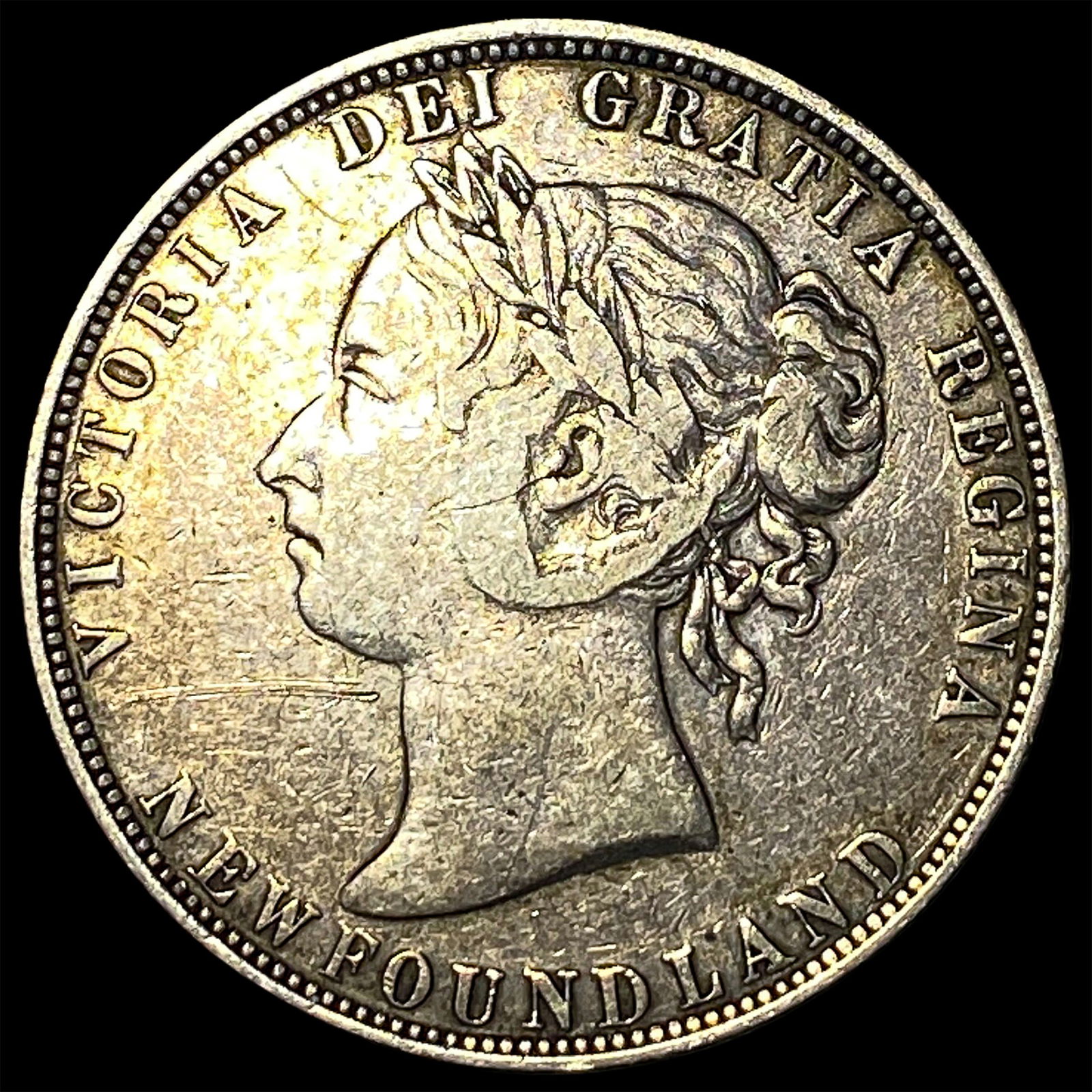1898 Newfoundland Silver 50 Cents NEARLY UNCIRCULATED (1 of 2)