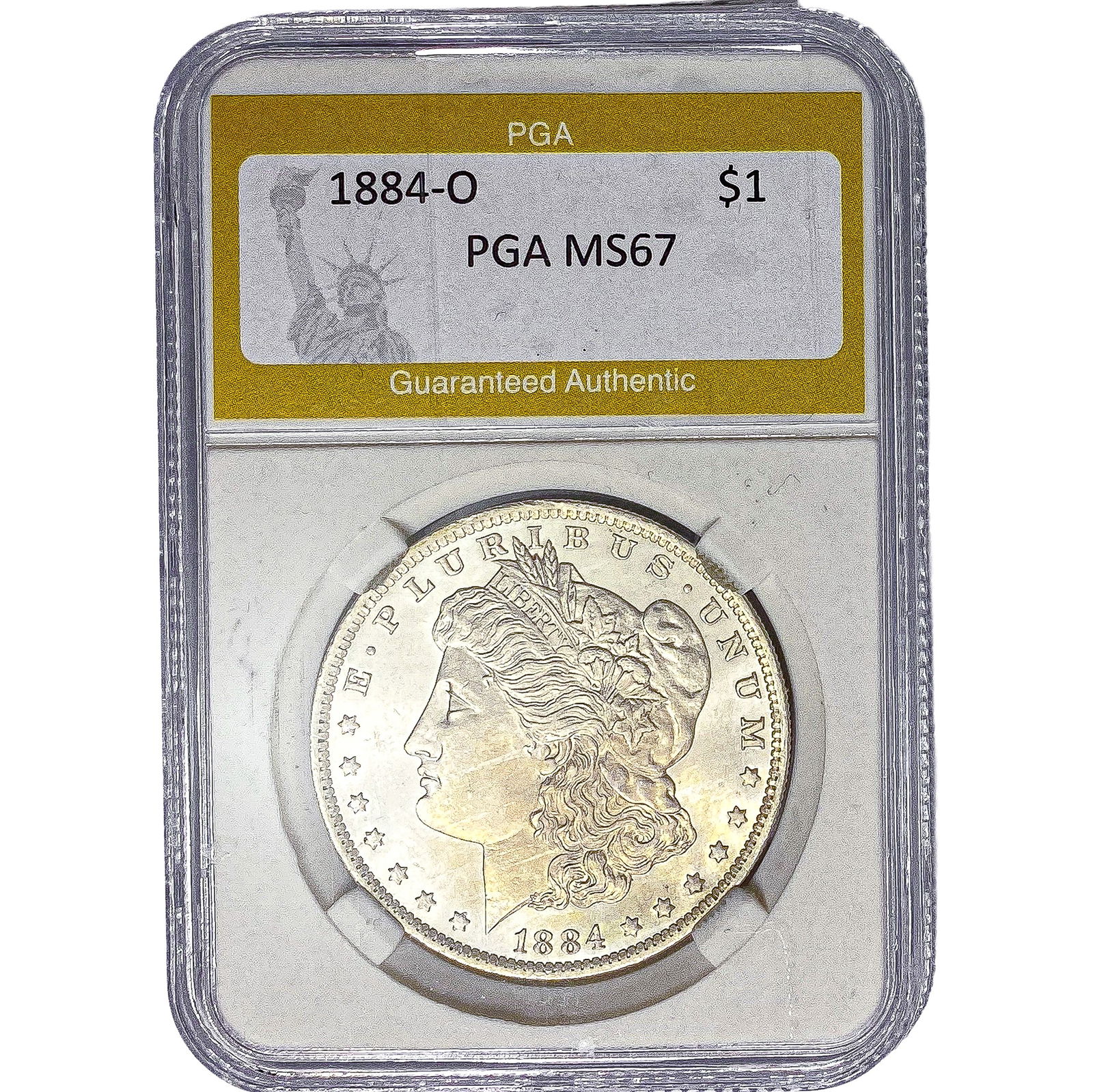 1884-O Morgan Silver Dollar PGA MS67 (1 of 2)