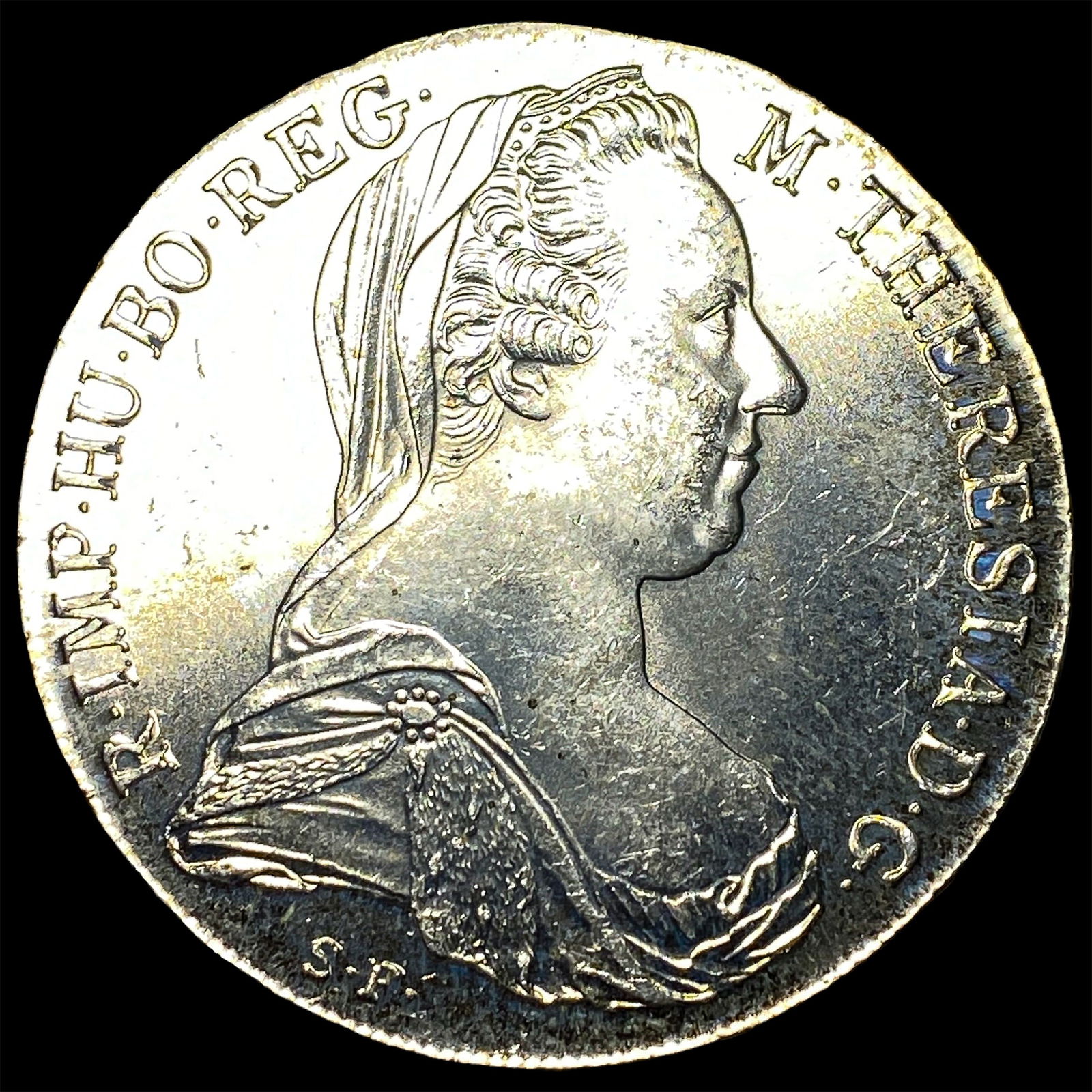 1780 Silver Maria Theresa Thaler (Restrike) GEM BU: 1780 Silver Maria Theresa Thaler (Restrike) GEM BU