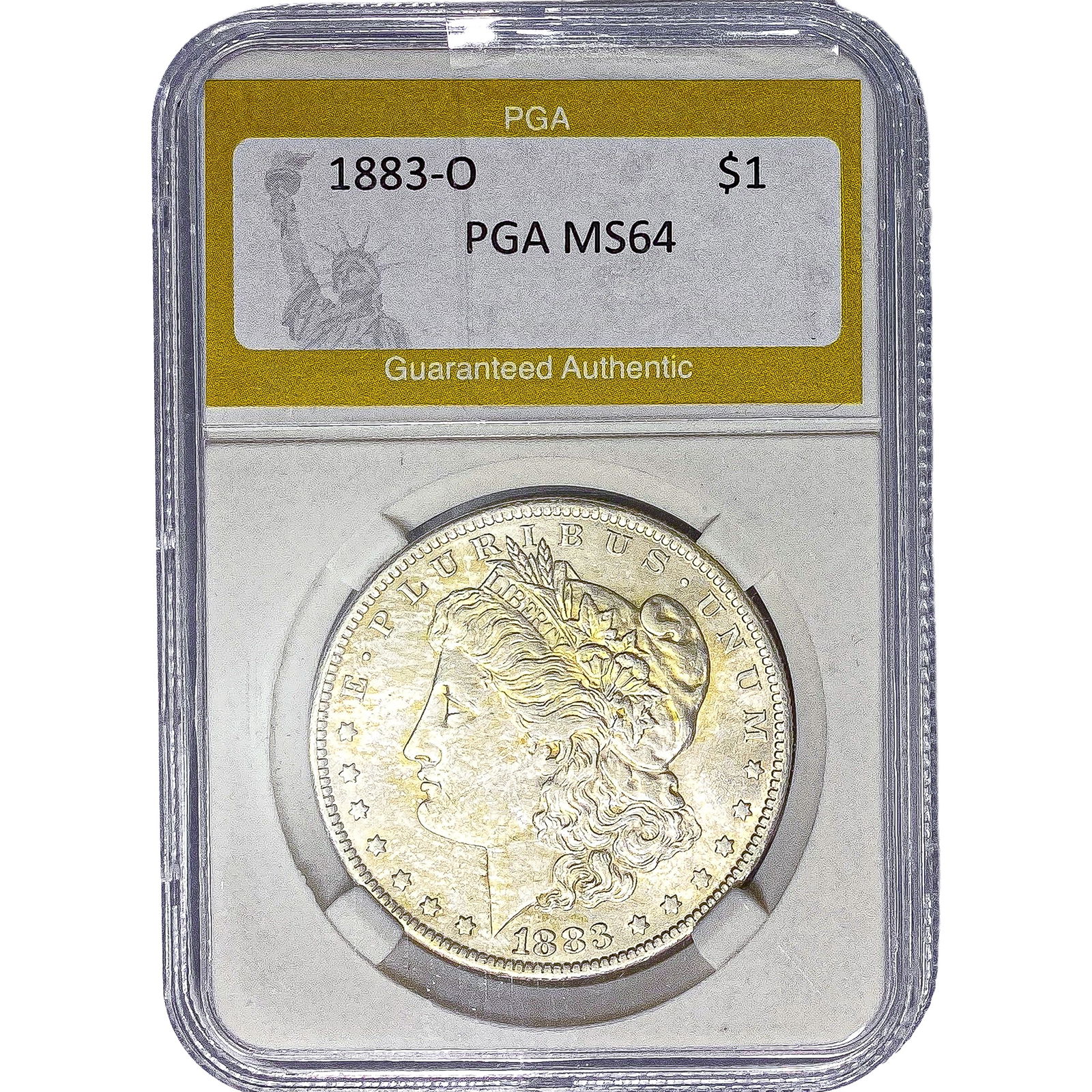 1883-O Morgan Silver Dollar PGA MS64: 1883-O Morgan Silver Dollar PGA MS64