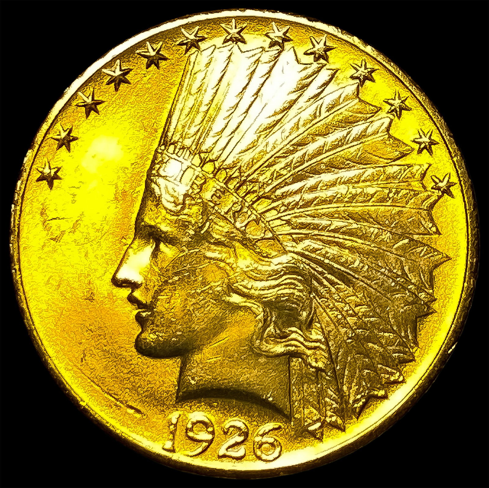 1926 Gold $10 Indian Head Eagle UNCIRCULATED (1 of 2)