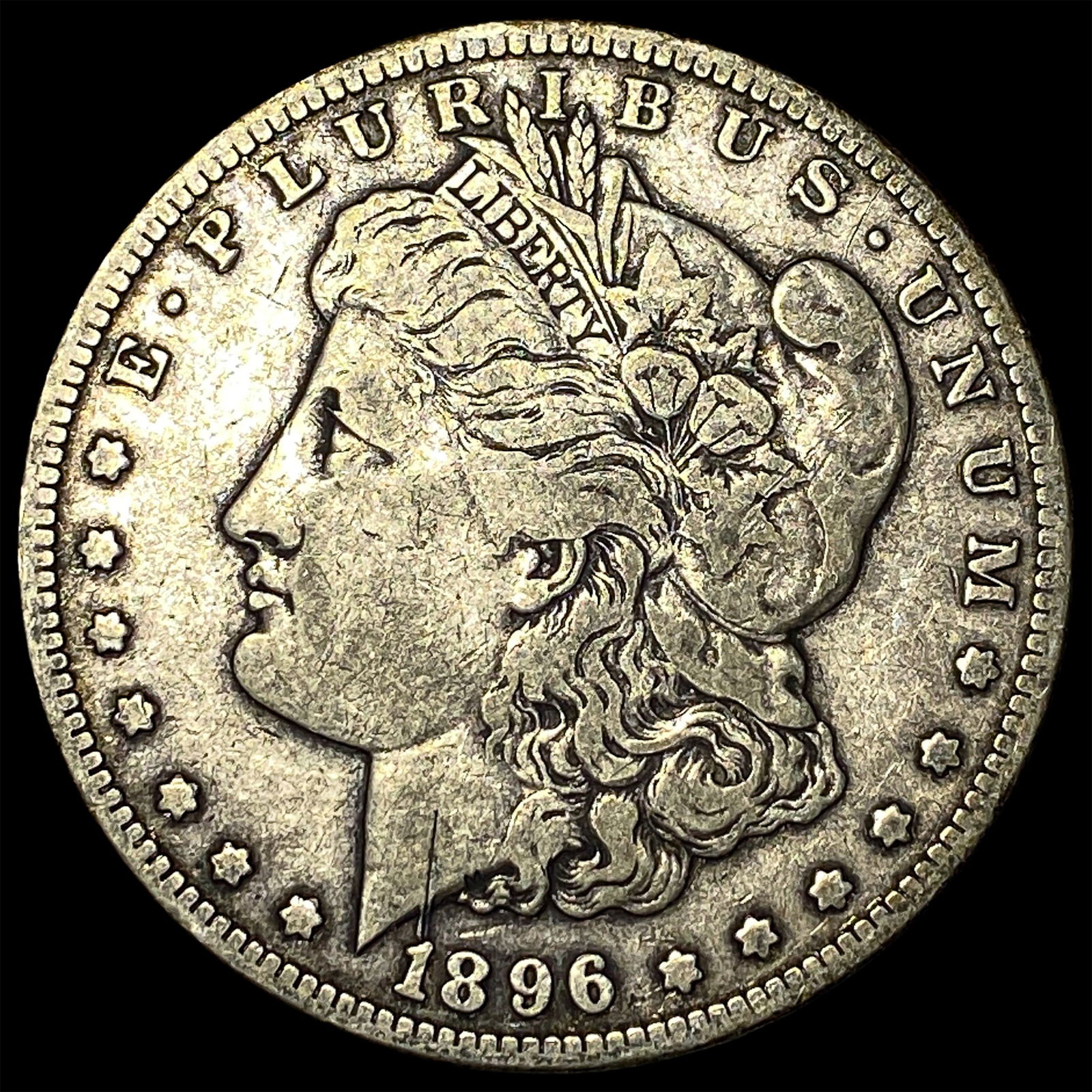 1896-S Silver Morgan Dollar ABOUT UNCIRCULATED: 1896-S Silver Morgan Dollar ABOUT UNCIRCULATED