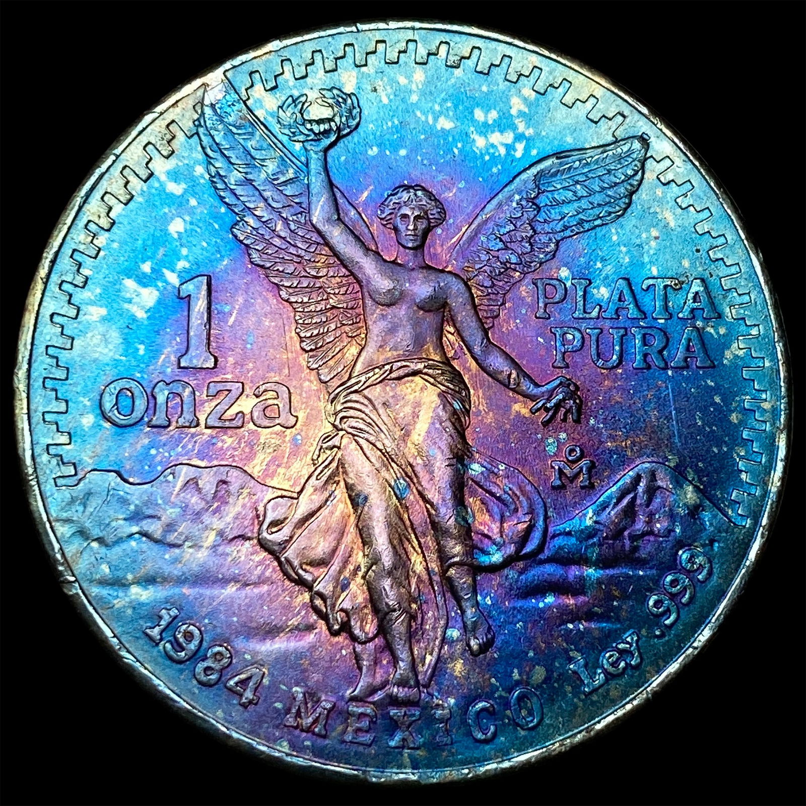 1984 Mexico Silver 1 Onza Libertad GEM BU: 1984 Mexico Silver 1 Onza Libertad GEM BU